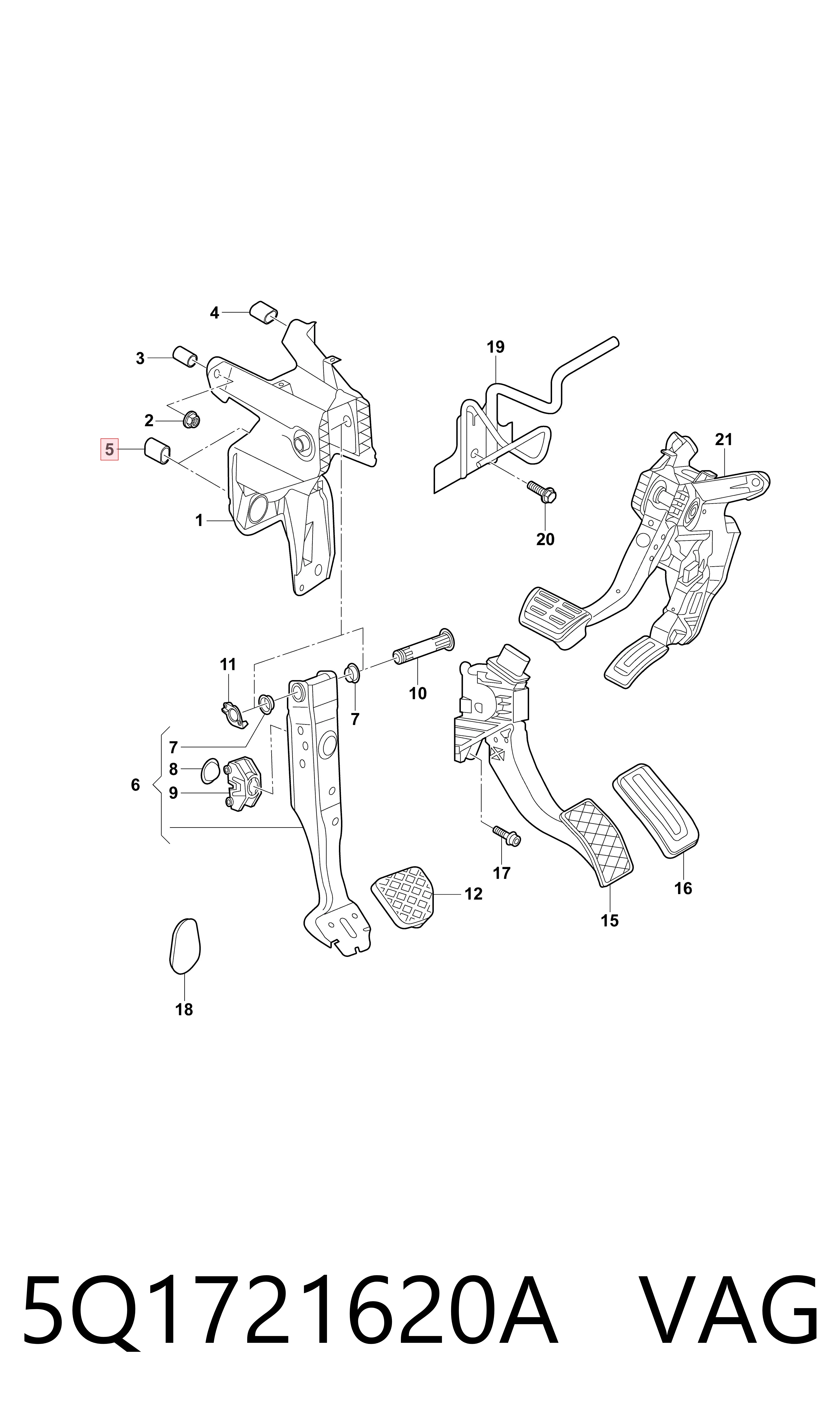 5Q1721620A VAG 