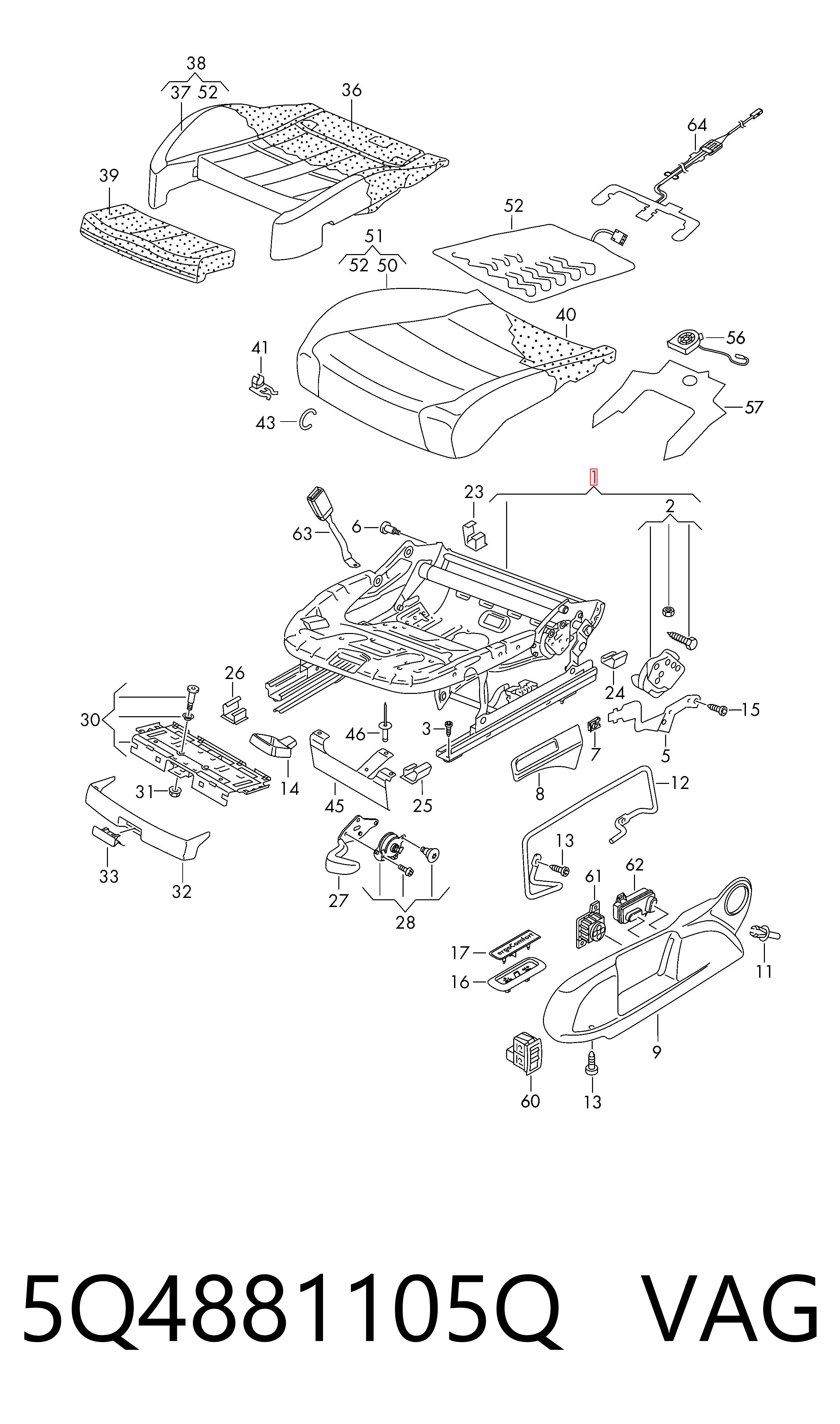  VAG 5Q4881105Q precio, desde 336,86 EUR