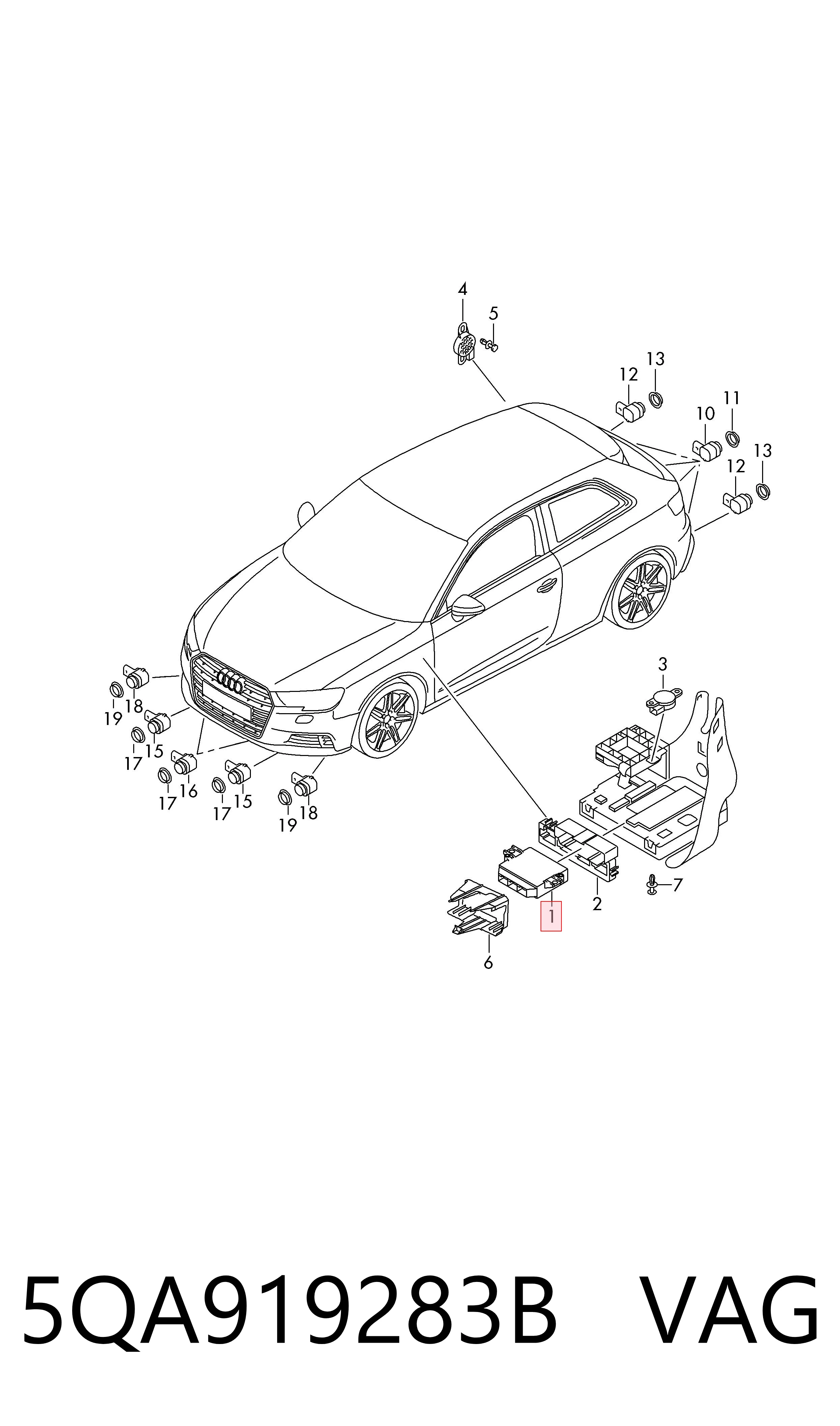 Caja fusibles Volkswagen Golf VIII hatchback (CD1, DA1) (2019 - 2026) precio, desde 46,28 EUR