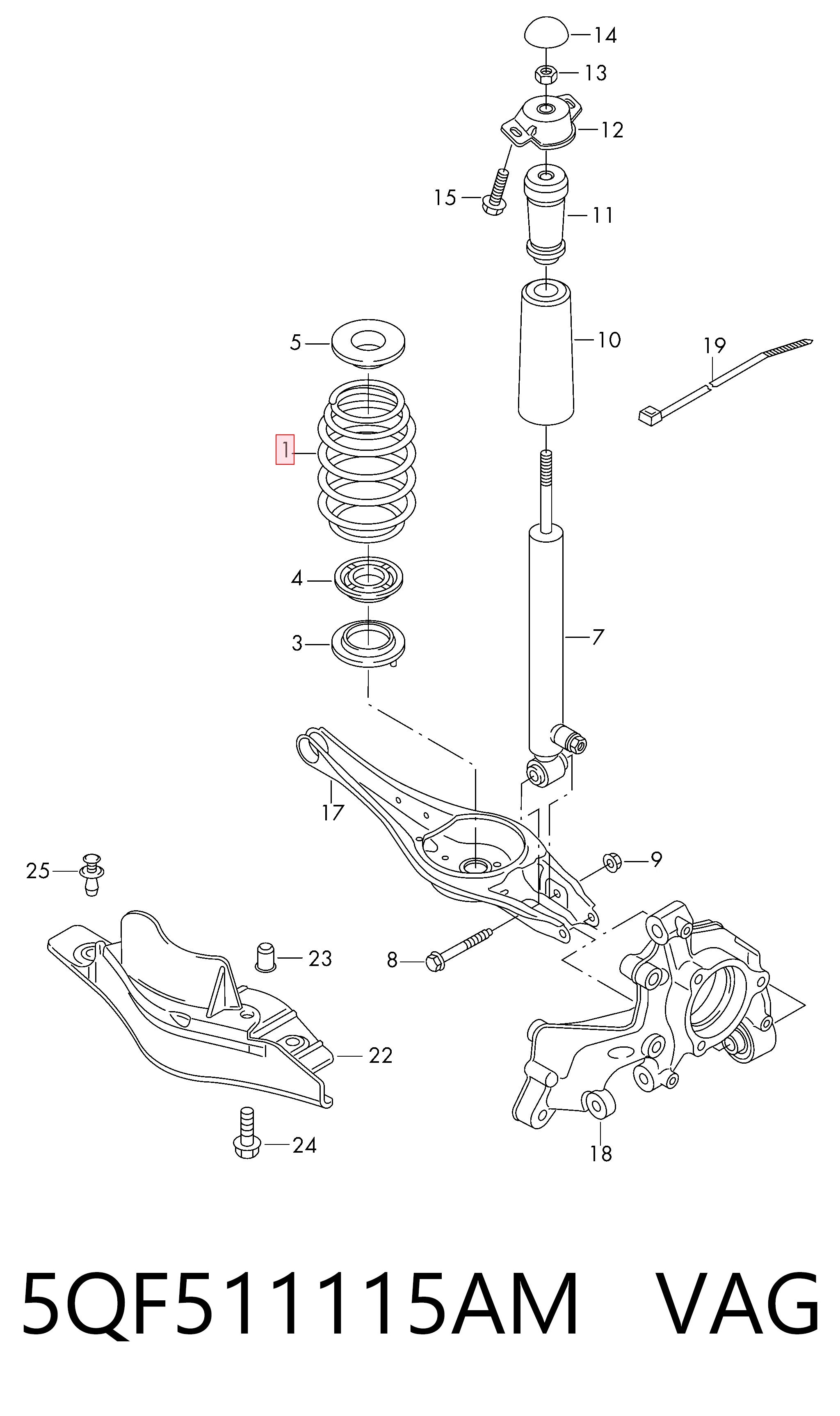 Comprar Muelle trasero Cupra FORMENTOR KM7, KMP a bajo precio