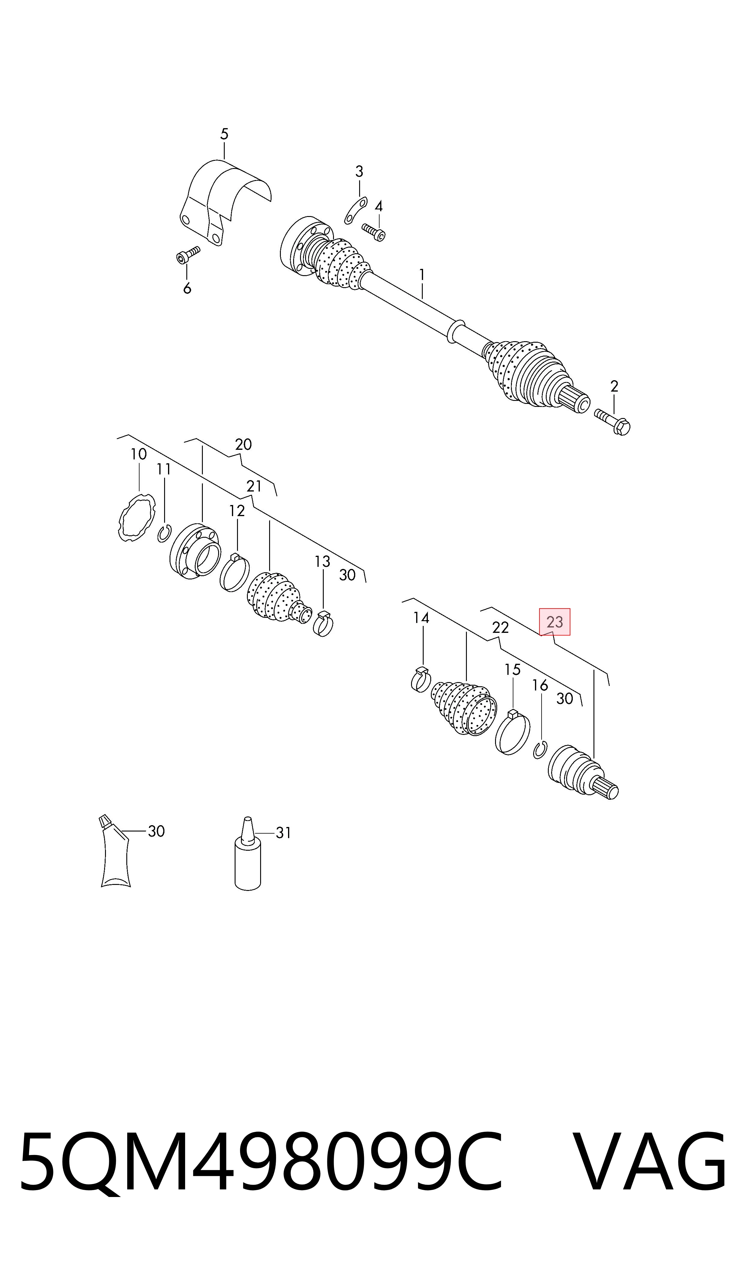  Junta homocinetica Skoda KAROQ 