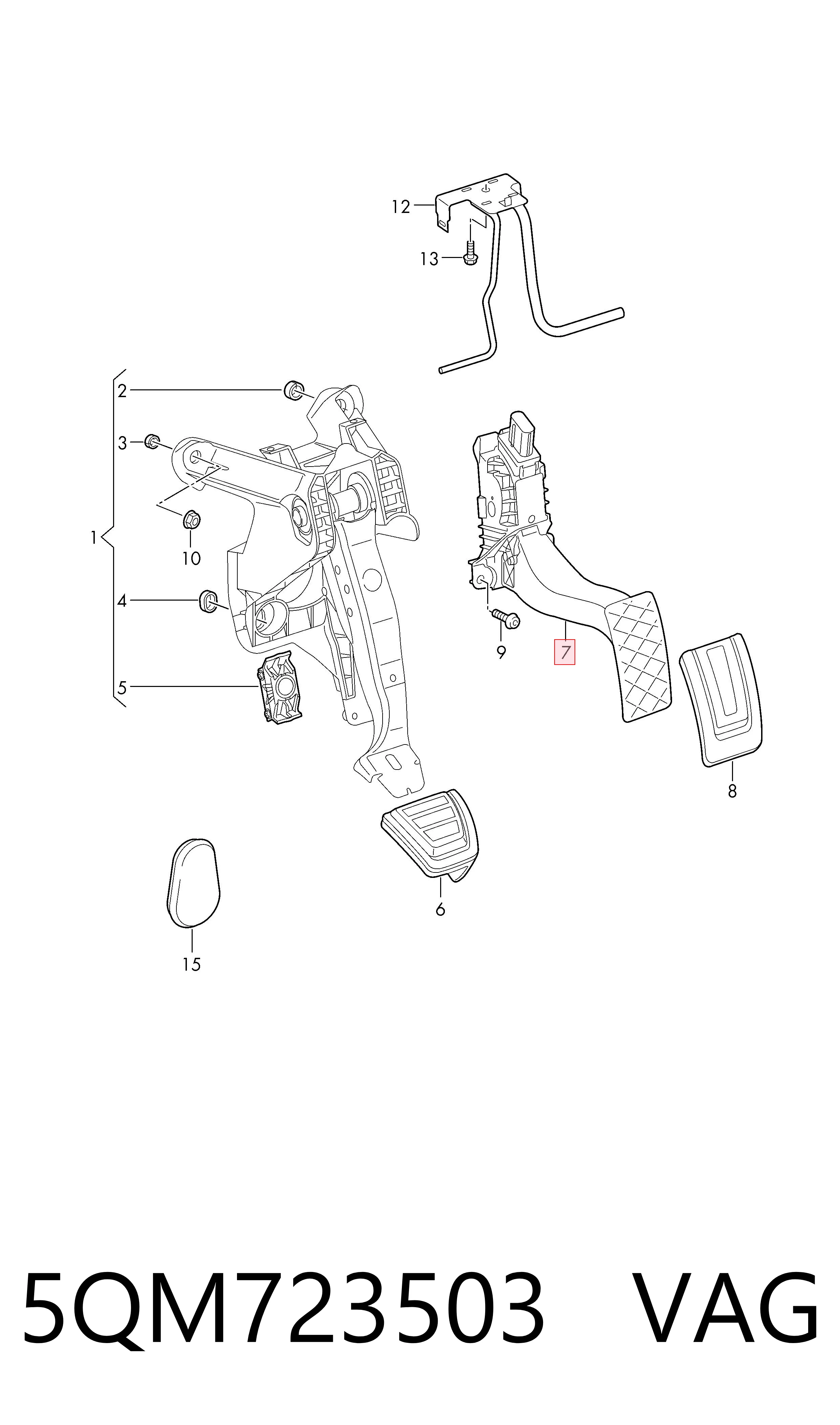 Comprar Pedal del acelerador Volkswagen Jetta VII BU3, BU4 a bajo precio