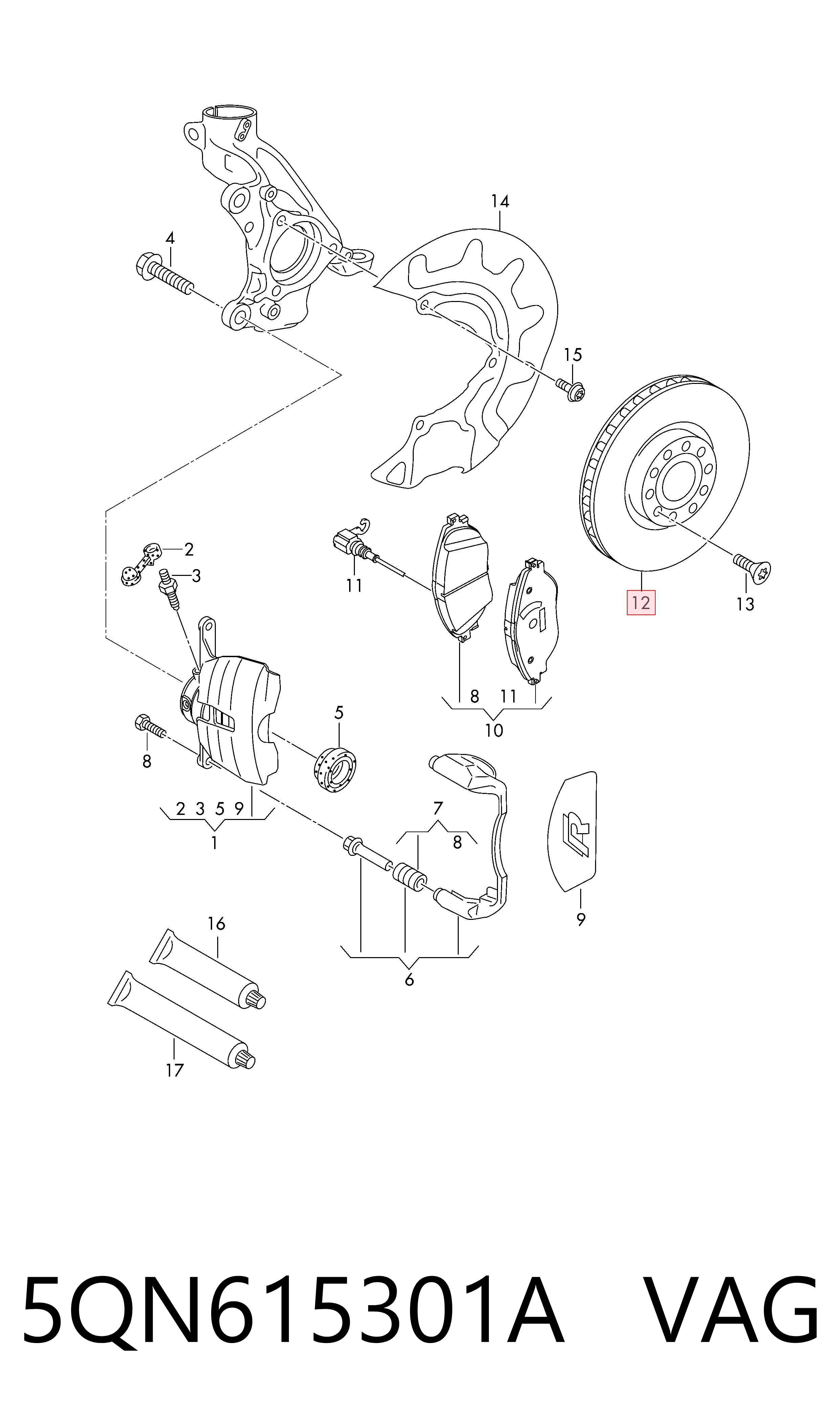 5QN615301A VAG Discos