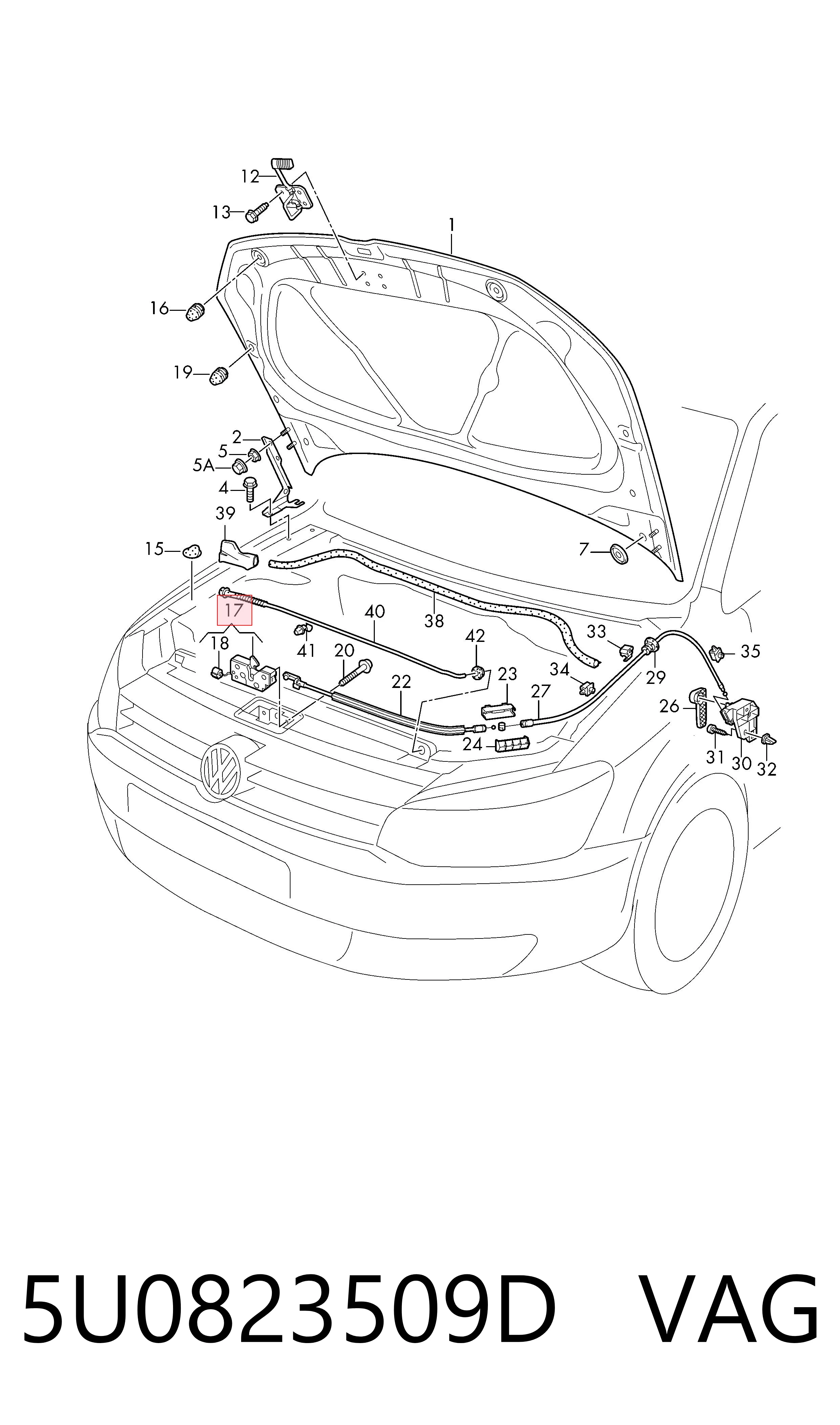 Cerradura de capó Seat Ibiza IV hatchback (6J5, 6P1) (2008 - 2017) precio, desde 31,76 EUR