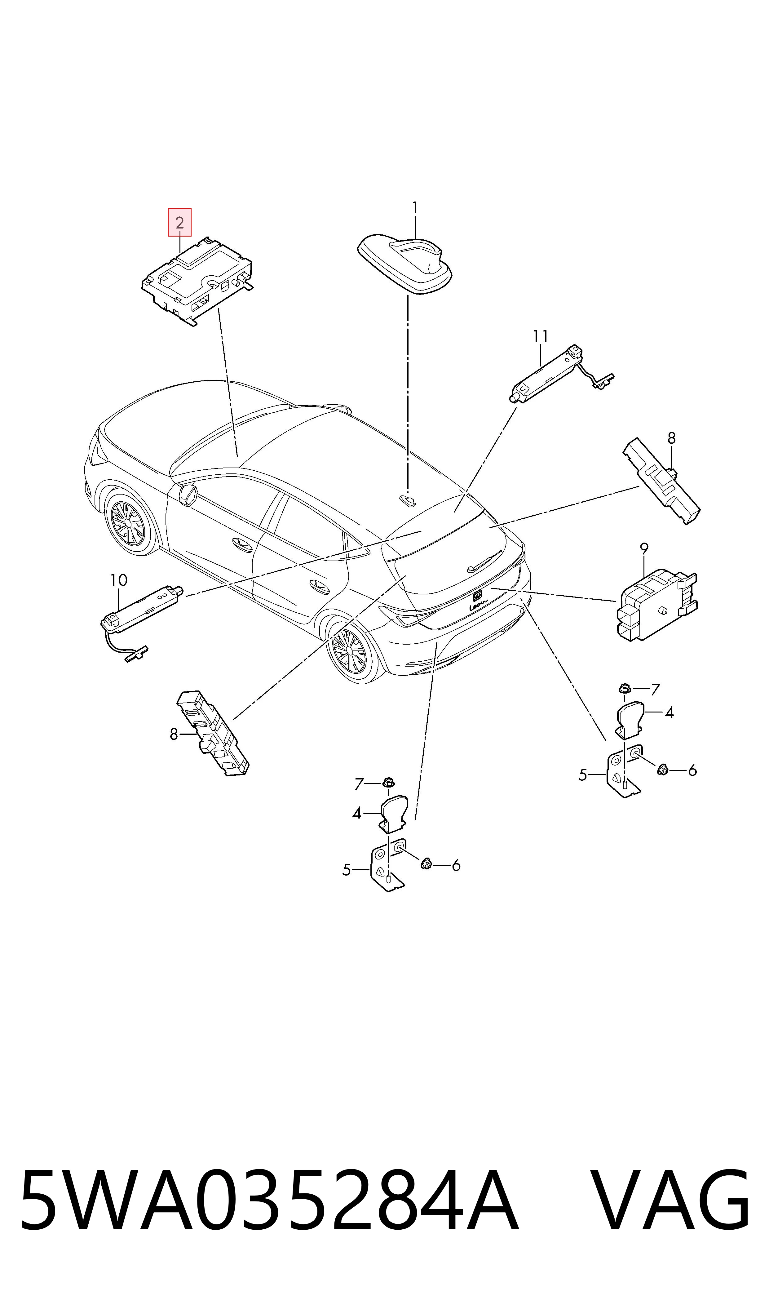  Módulo de confort Volkswagen Golf 8