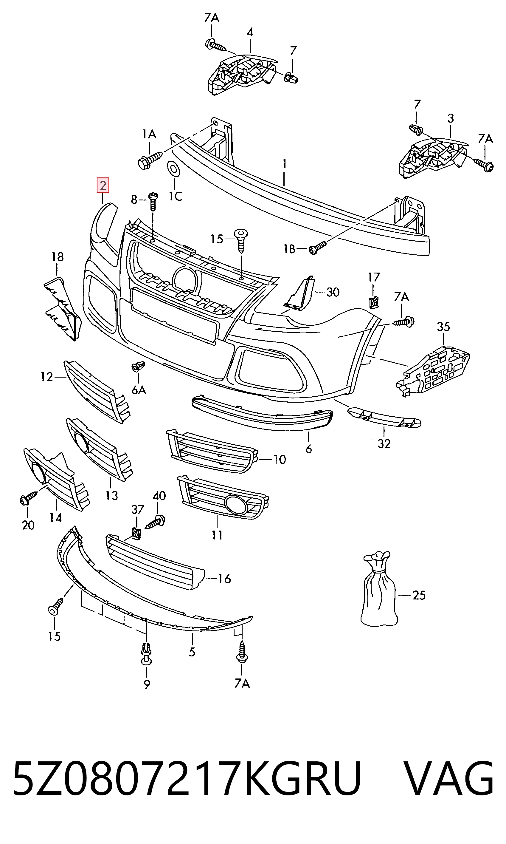 Comprar Parachoques delantero Volkswagen Polo IV 9N, 9A a bajo precio