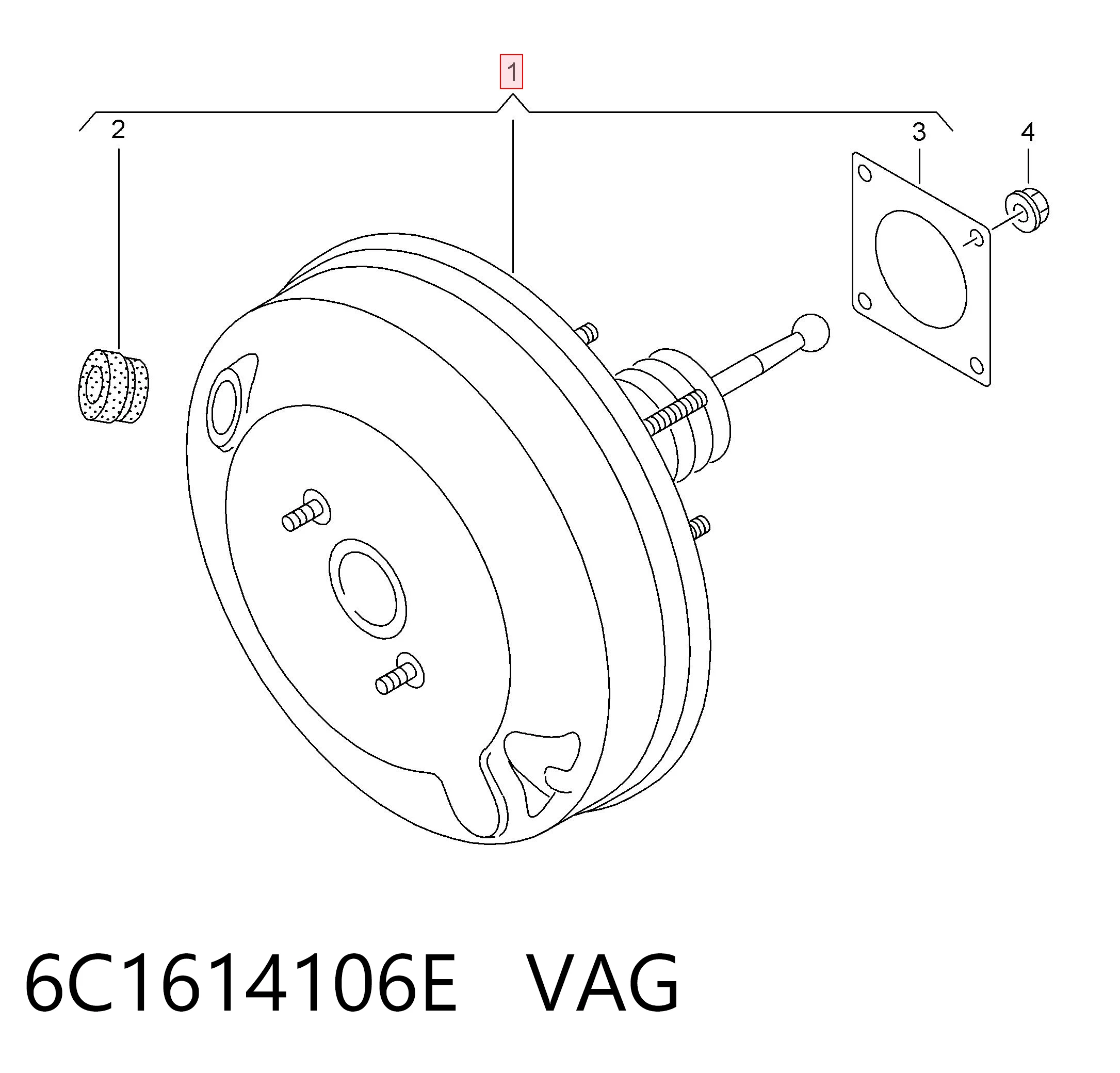 6C1614106E VAG