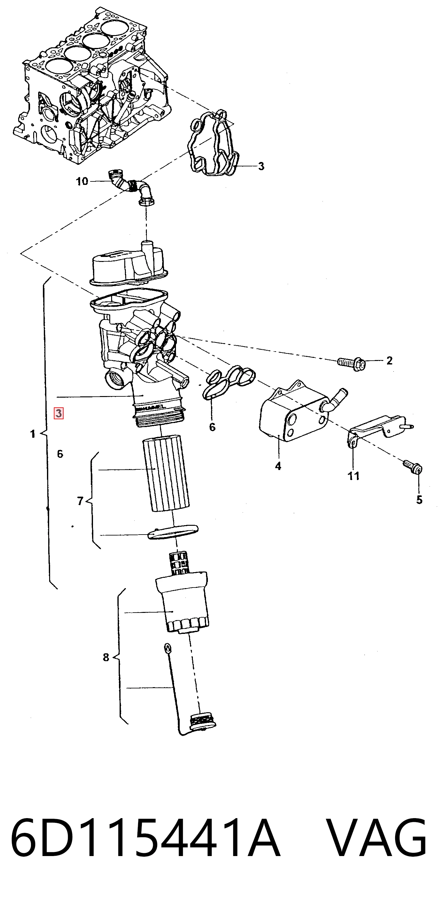 6D115441A VAG