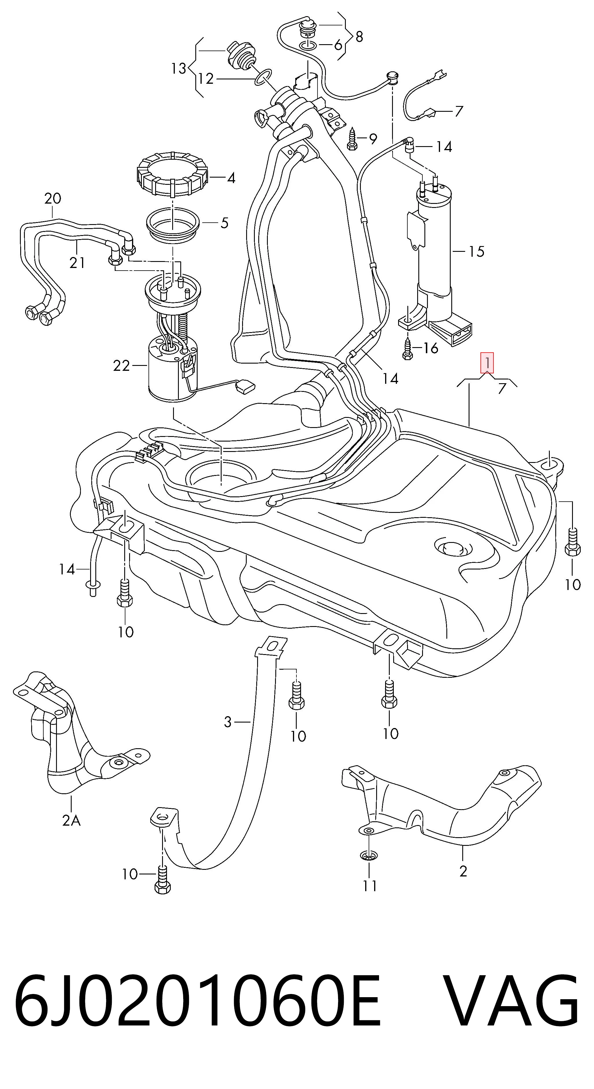 Comprar Depósito de combustible Seat Ibiza IV 6J5, 6P1 a bajo precio