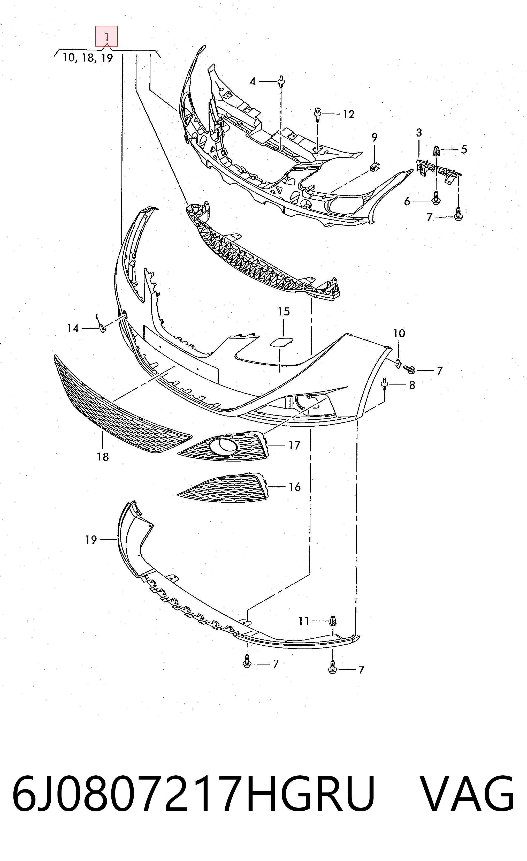 6J0807217HGRU VAG