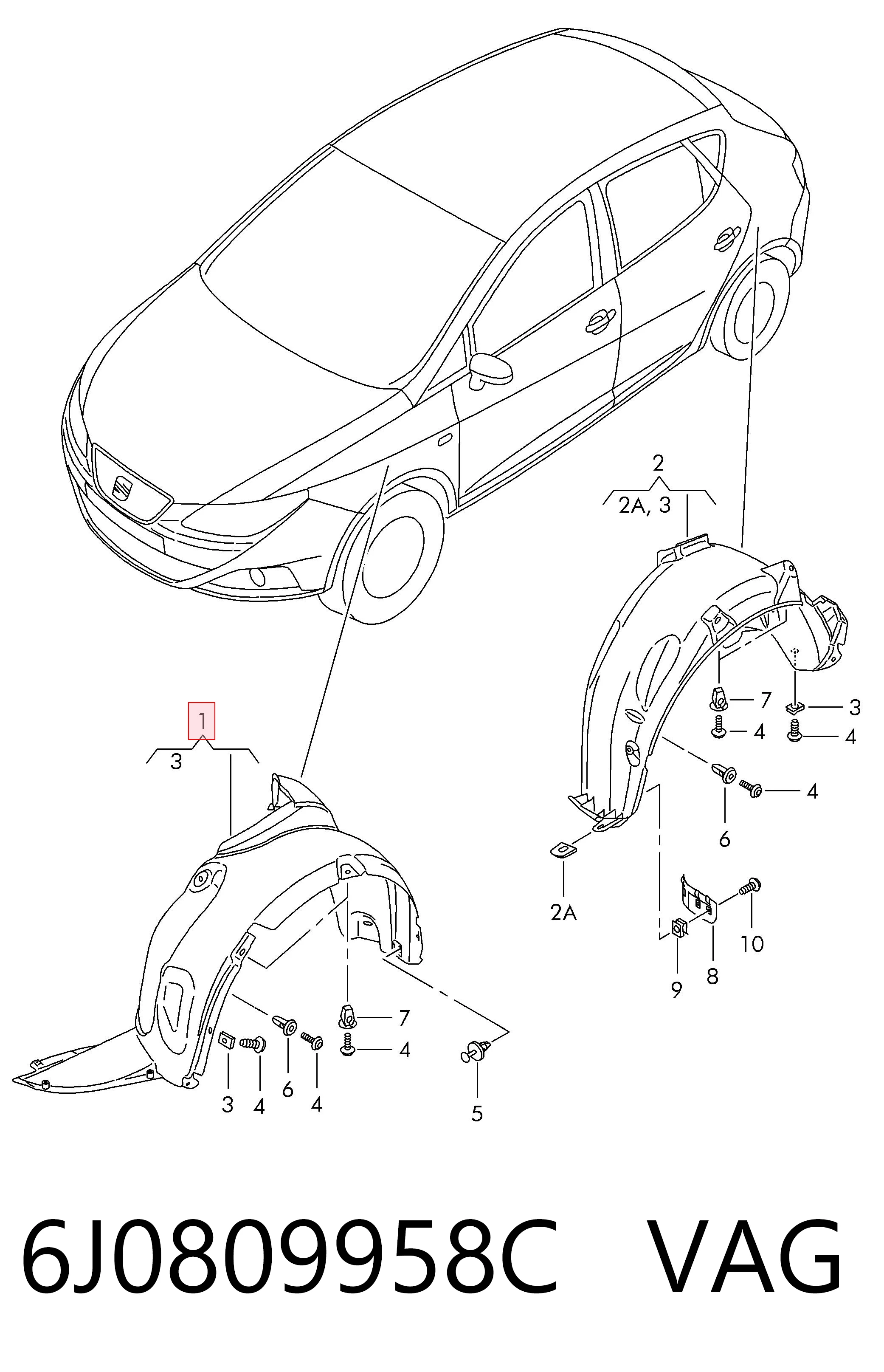 Comprar Paso rueda Seat Ibiza IV 6J5, 6P1