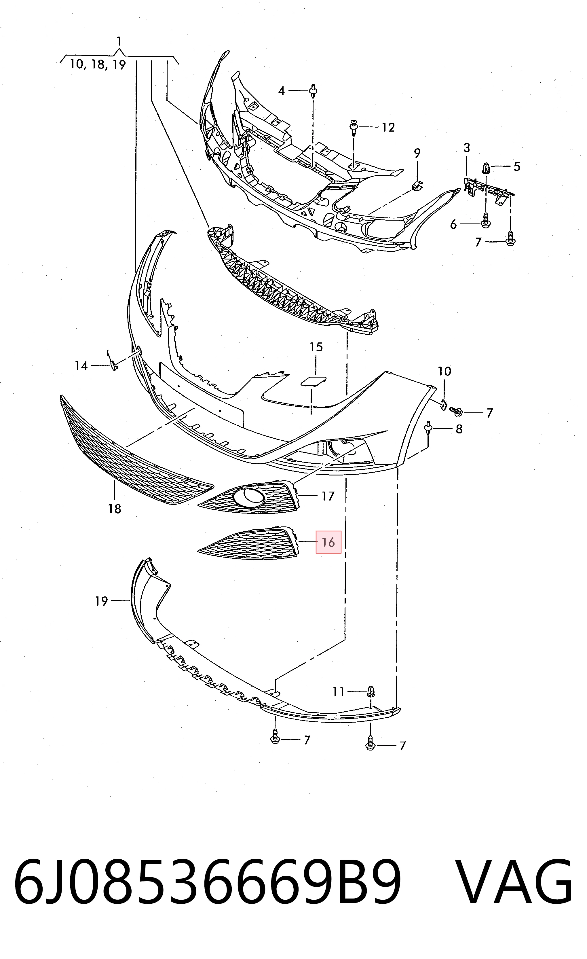 6J08536669B9 VAG