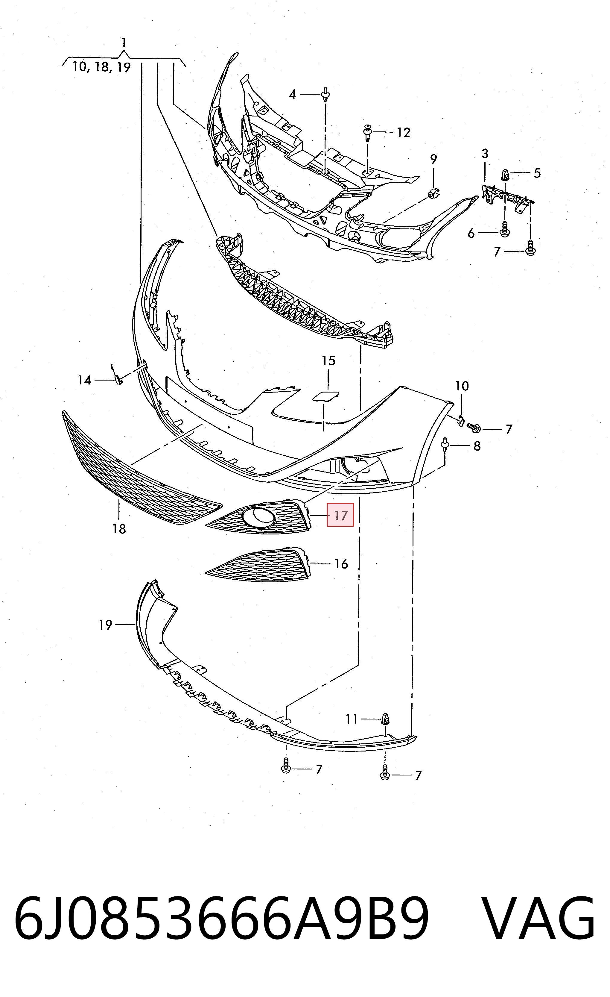 6J0853666A9B9 VAG