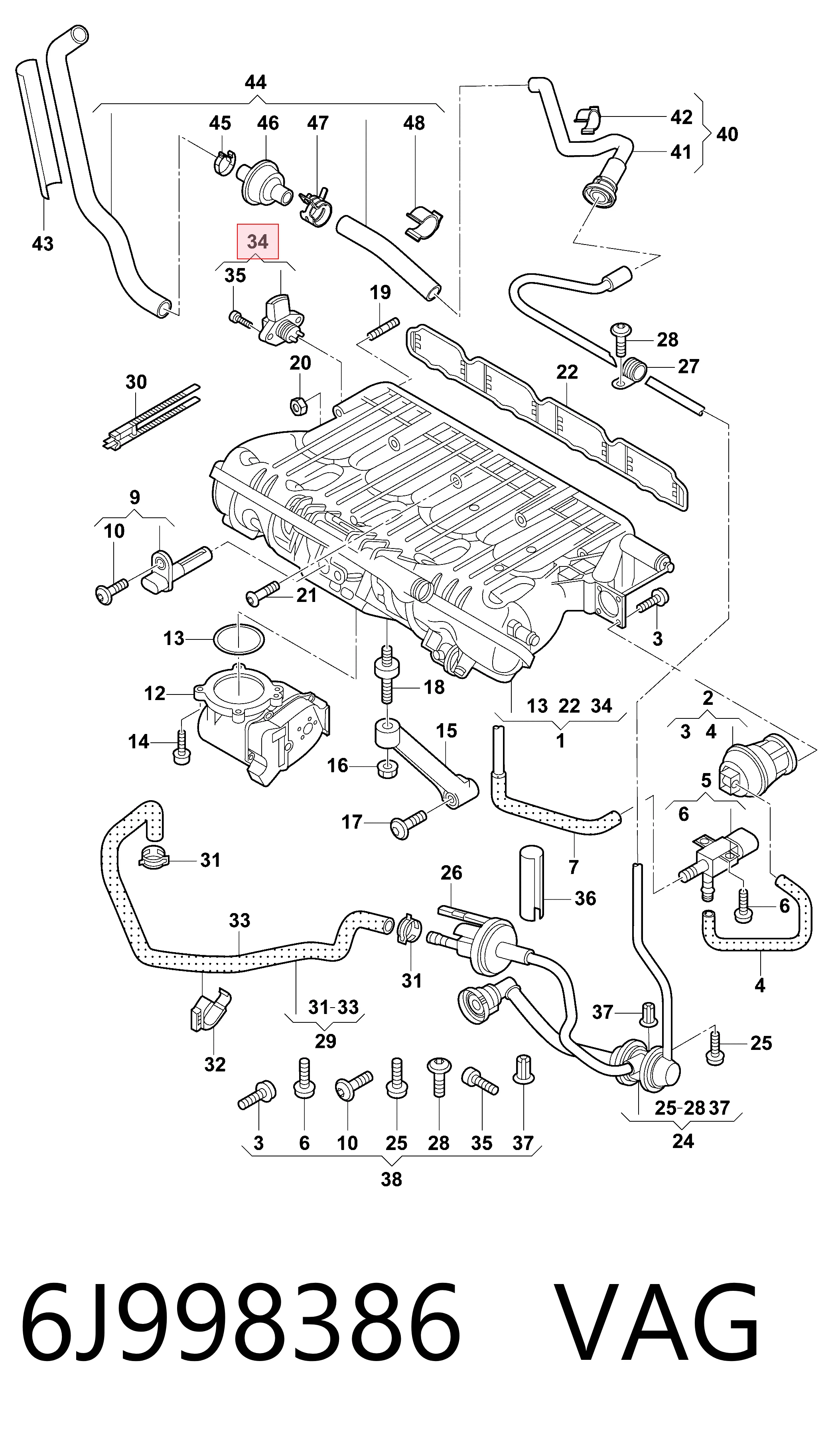 Comprar Sensor TPS Audi A3 Sportback 8PA