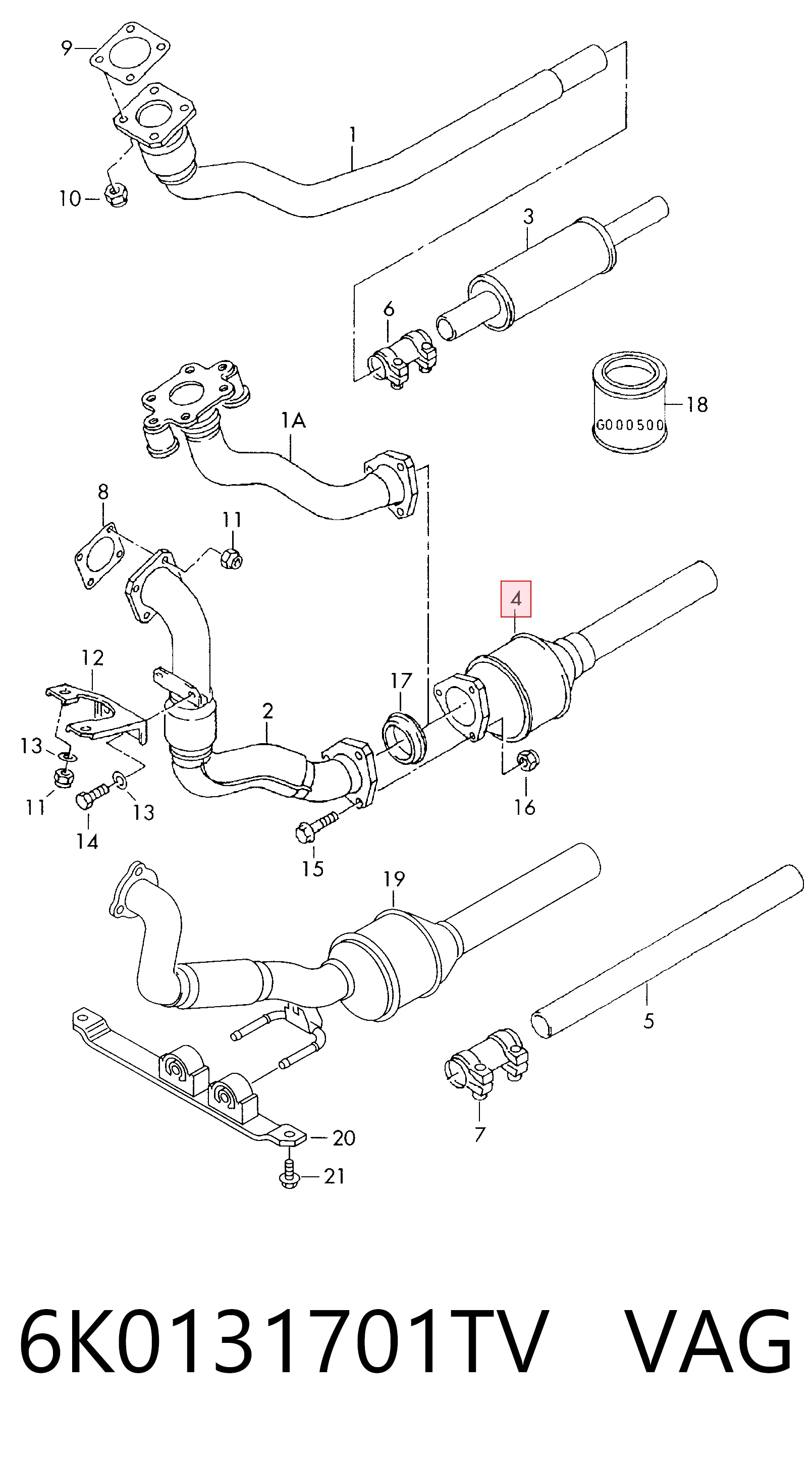 Catalizador para Volkswagen Sharan 7M8, 7M9, 7M6