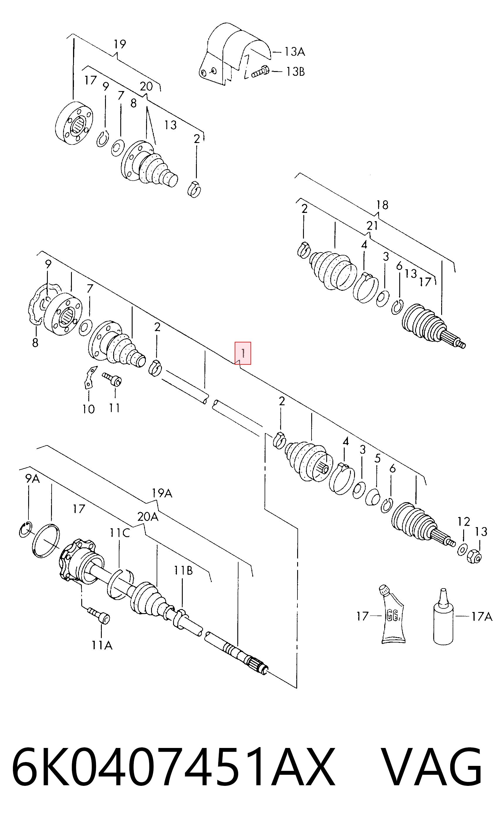 6K0407451AX VAG