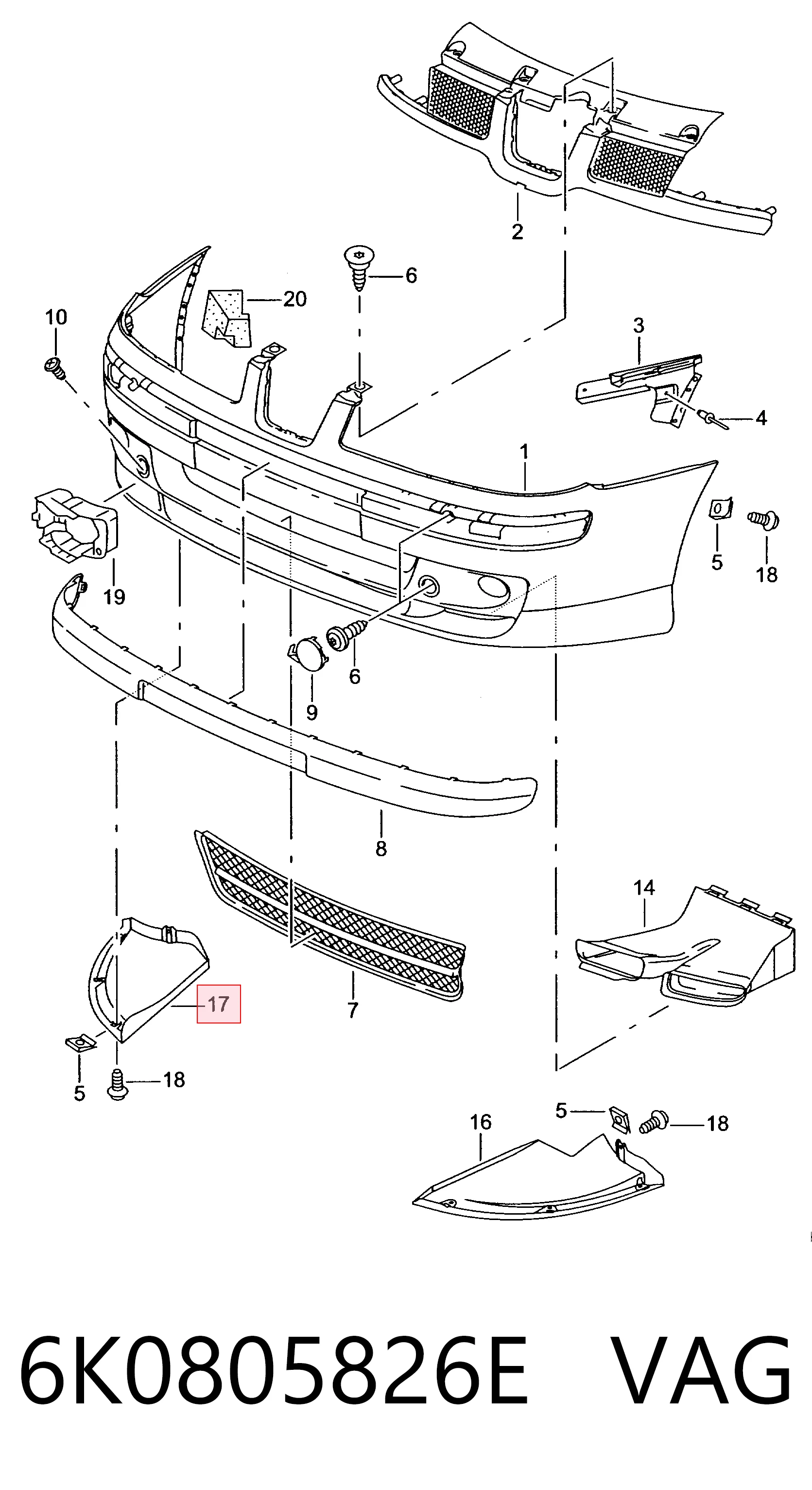 6K0805826E VAG