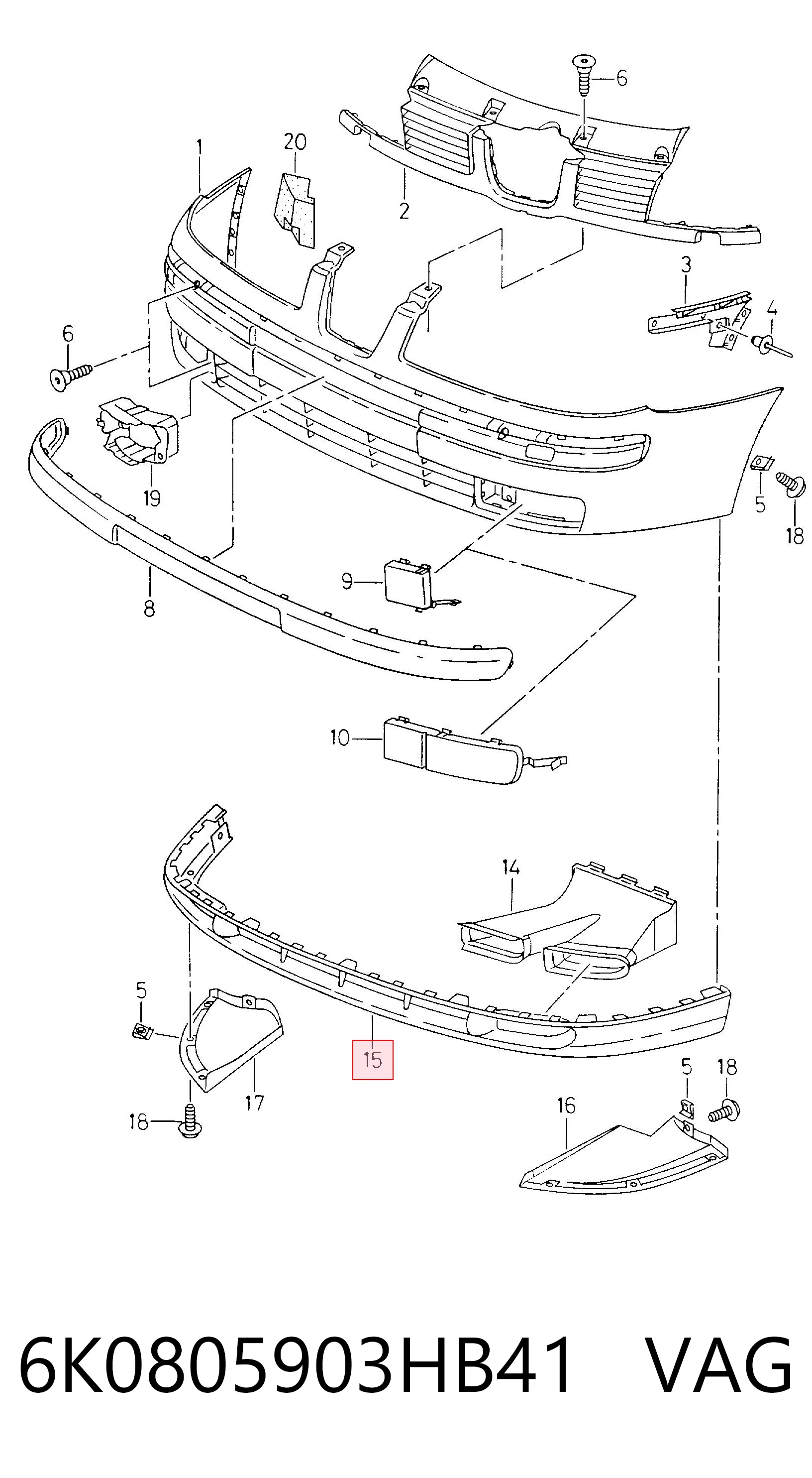 6K0805903HB41 VAG