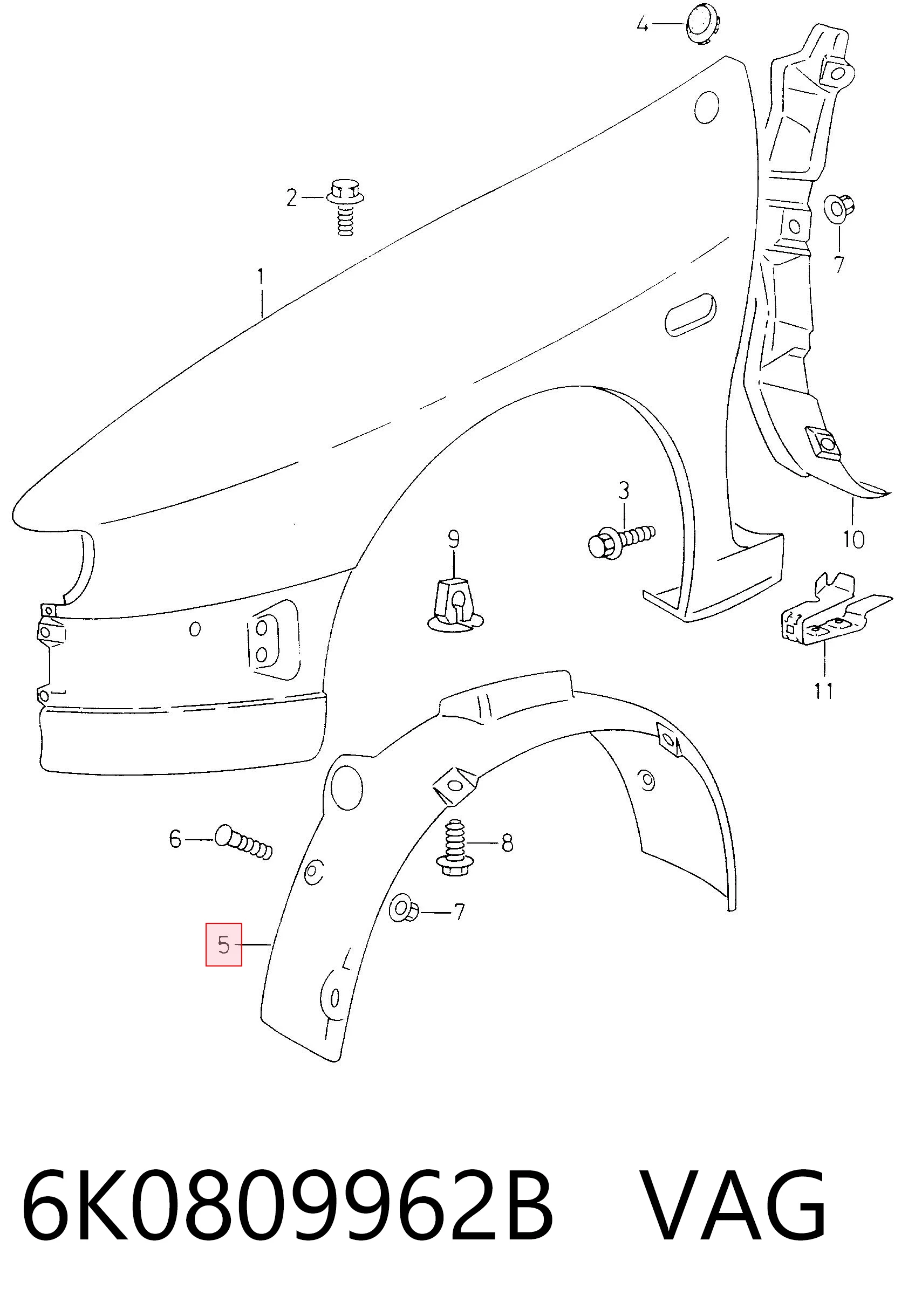 6K0809962B VAG