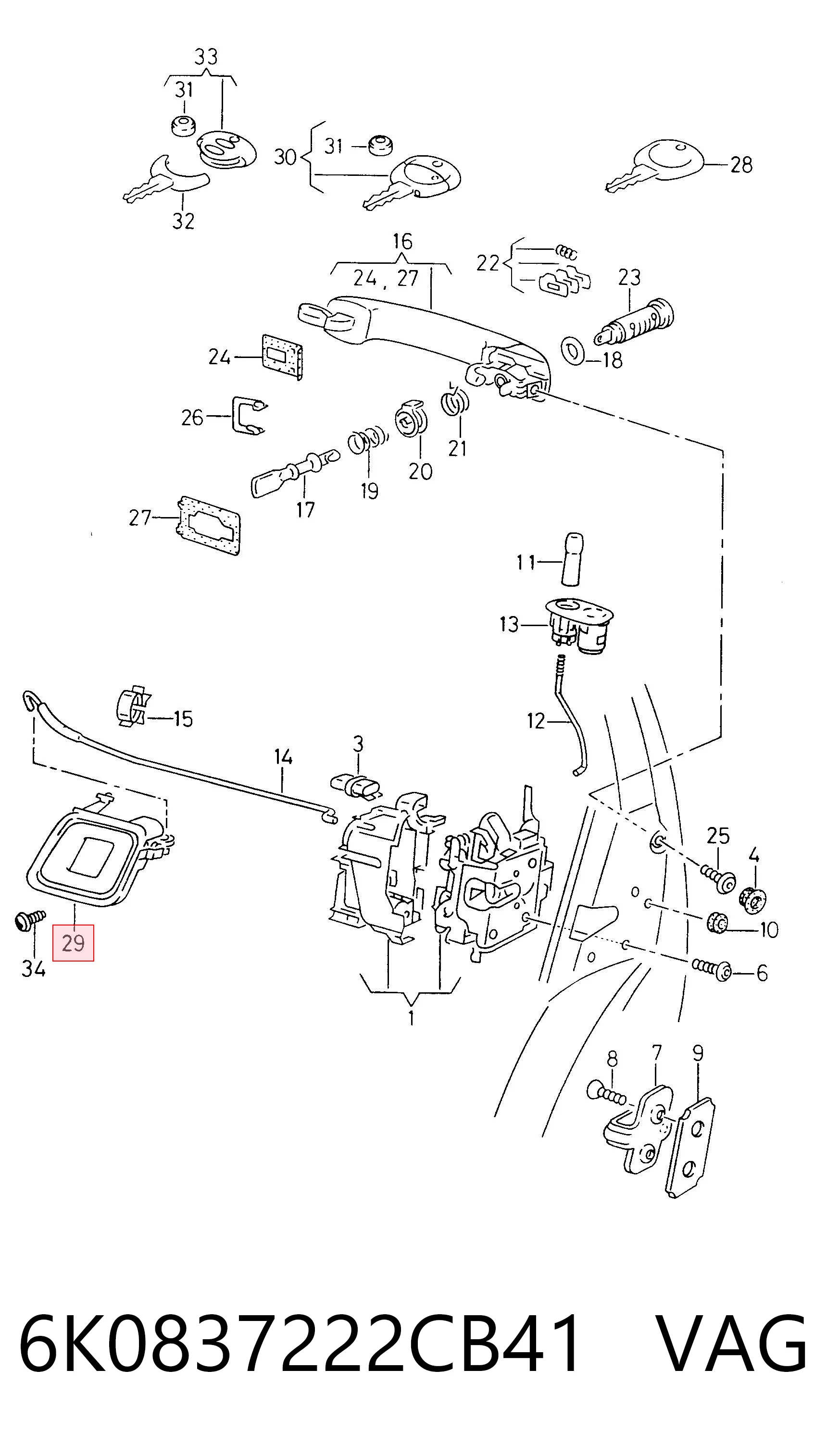 6K0837222CB41 VAG