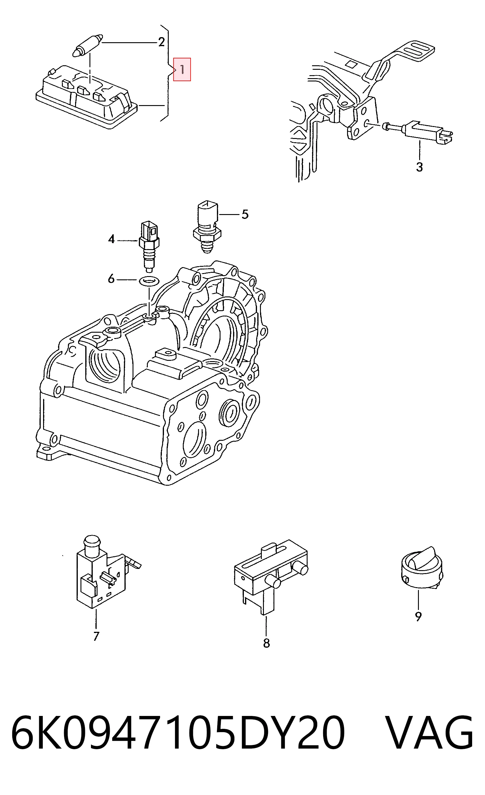 6K0947105DY20 VAG