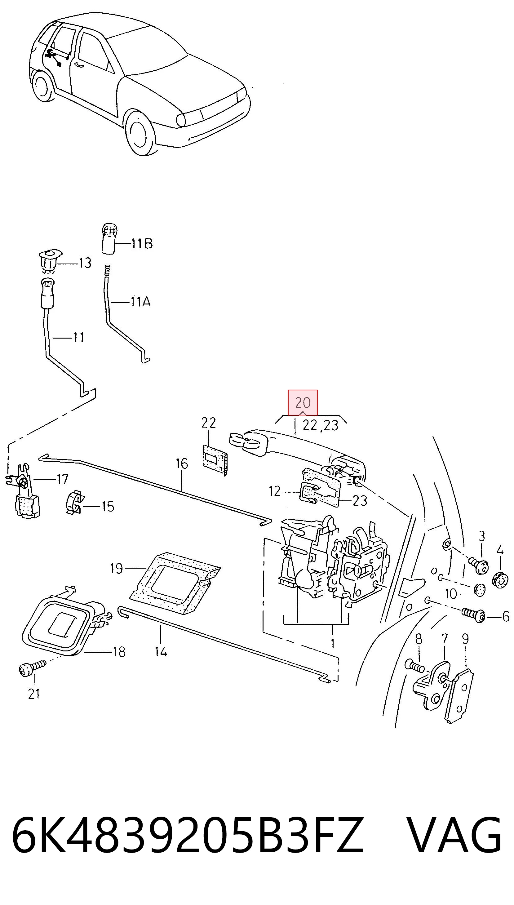 6K4839205B3FZ VAG