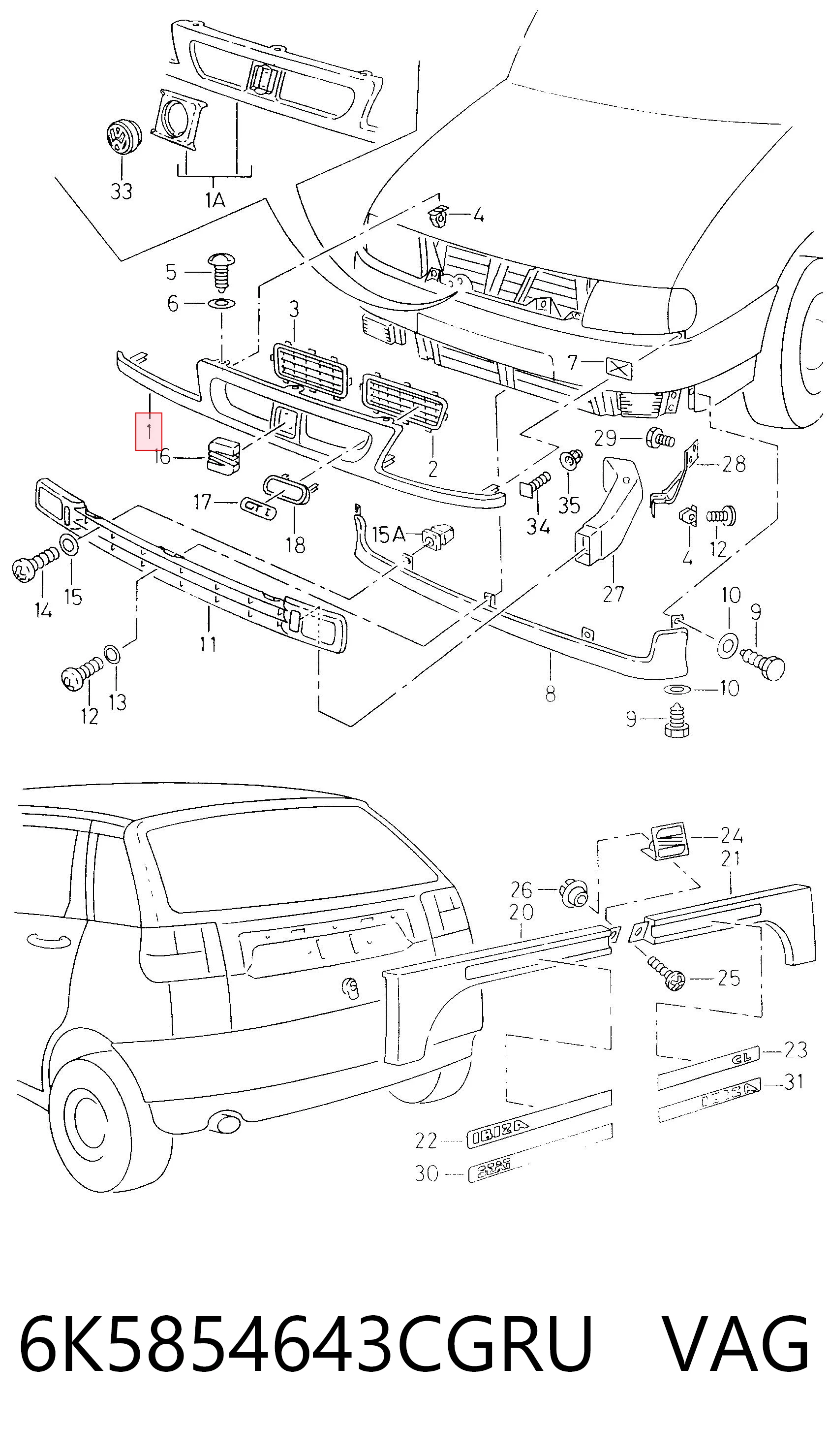 6K5854643CGRU VAG