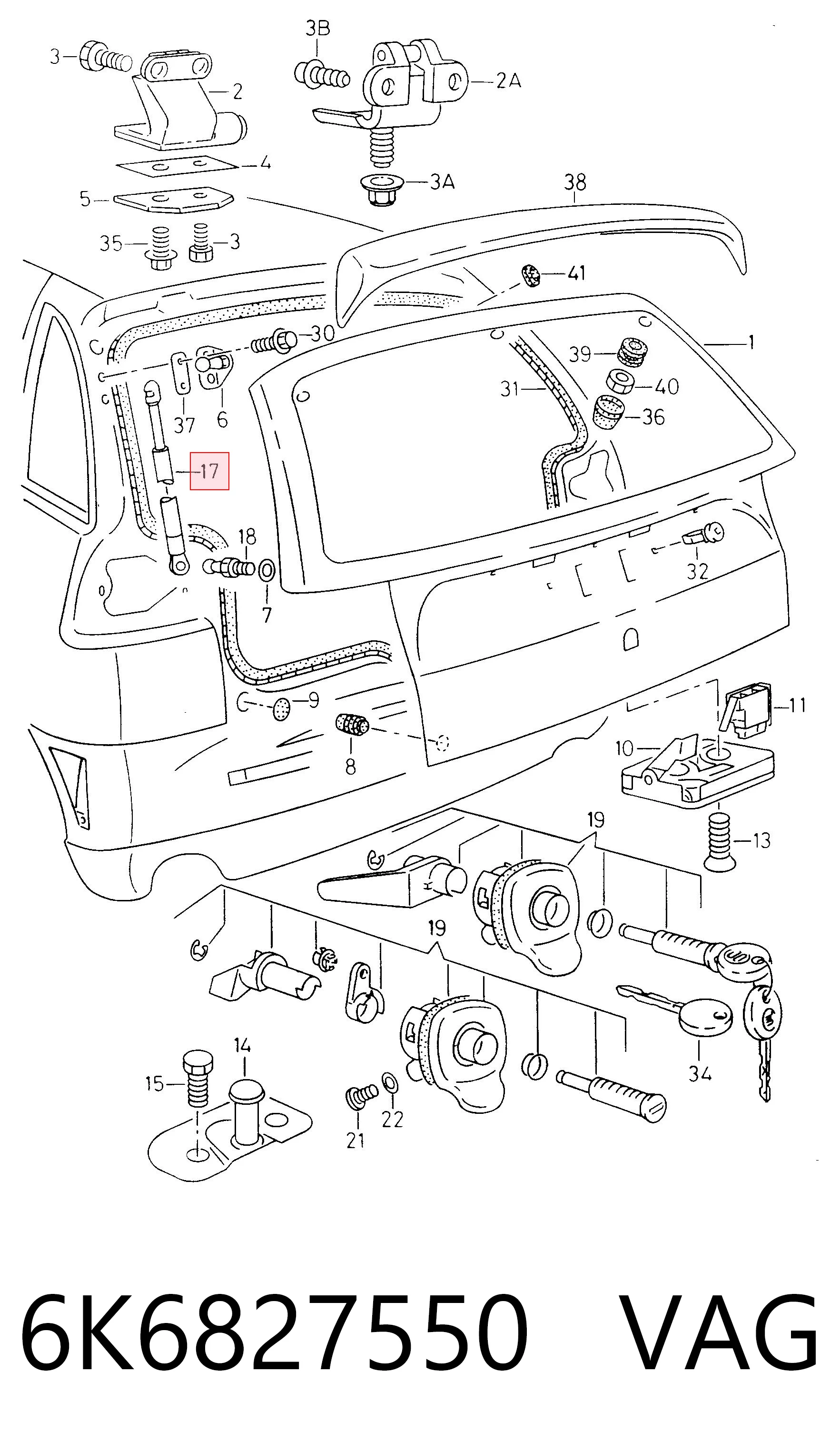 Precio del repuesto Muelle neumatico maletero Ibiza II hatchback