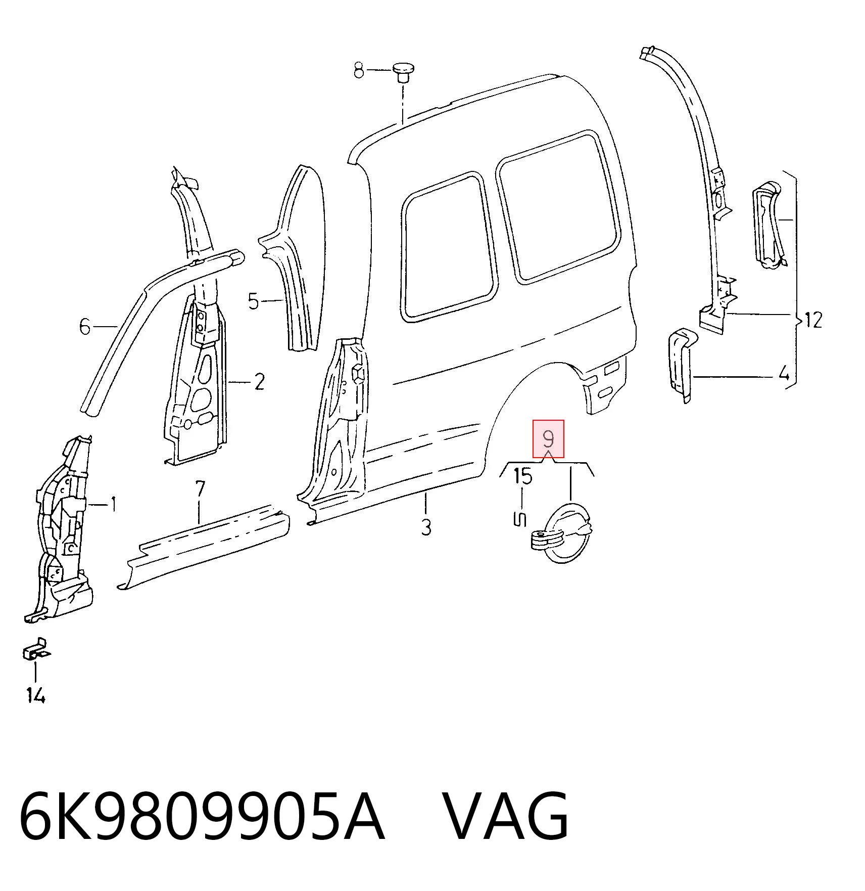 Comprar Tapa del depósito de combustible Seat Inca  6K9 a bajo precio