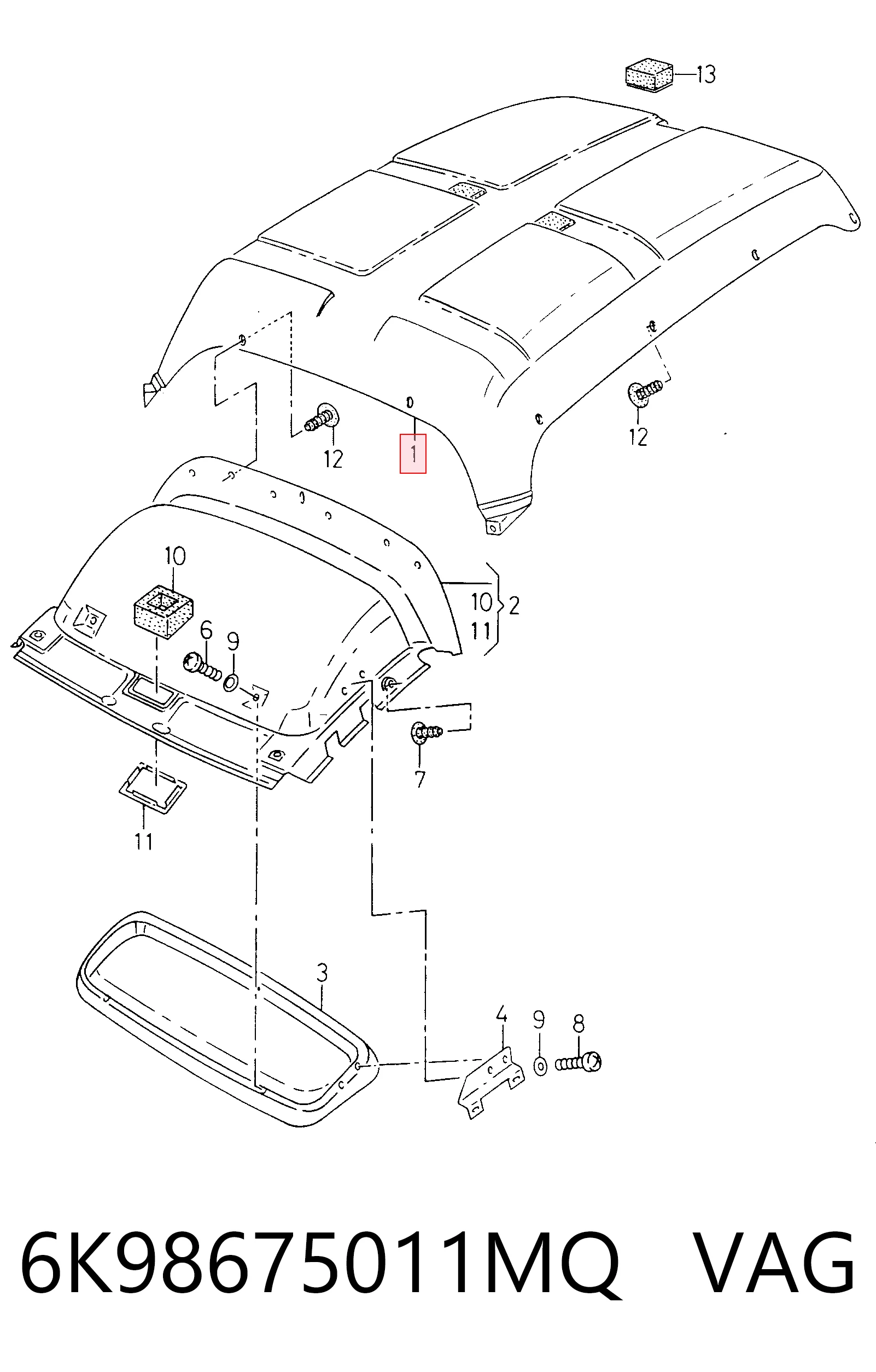 Comprar Guarnecido de techo Seat Inca  6K9 a bajo precio