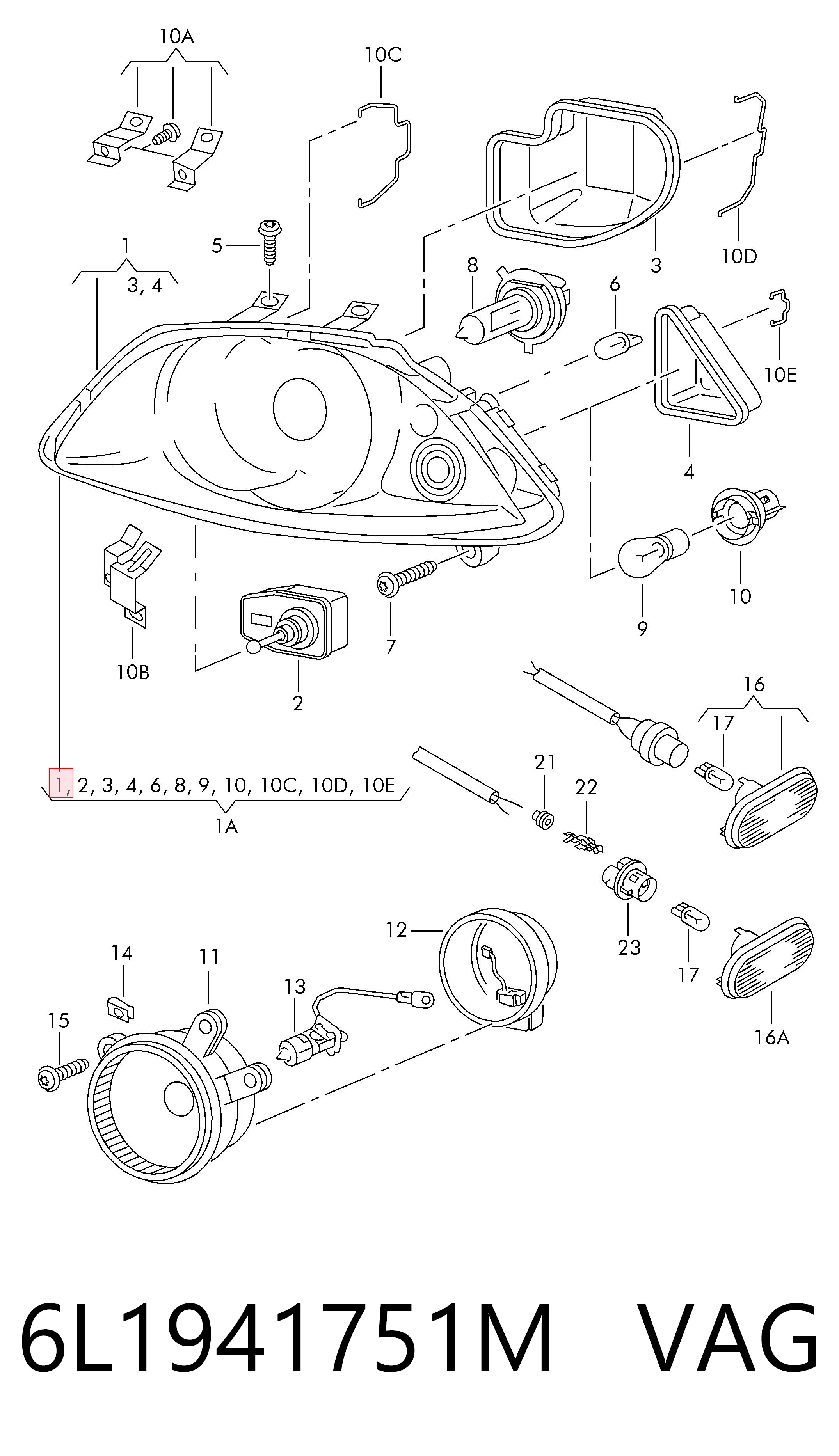 Faro Seat Ibiza III desde 78,41 €
