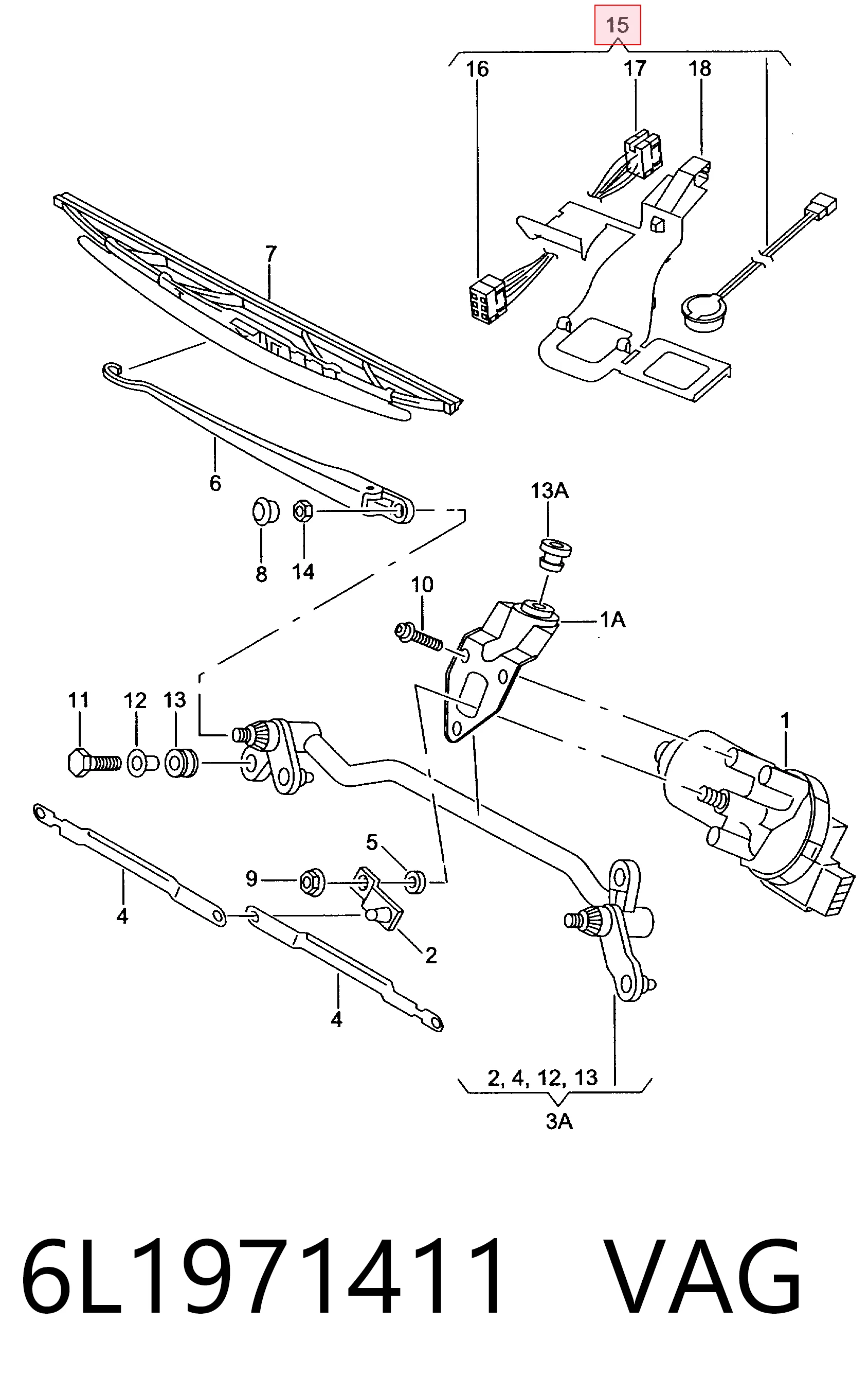 Sensor de lluvia para Seat Ibiza 6L1