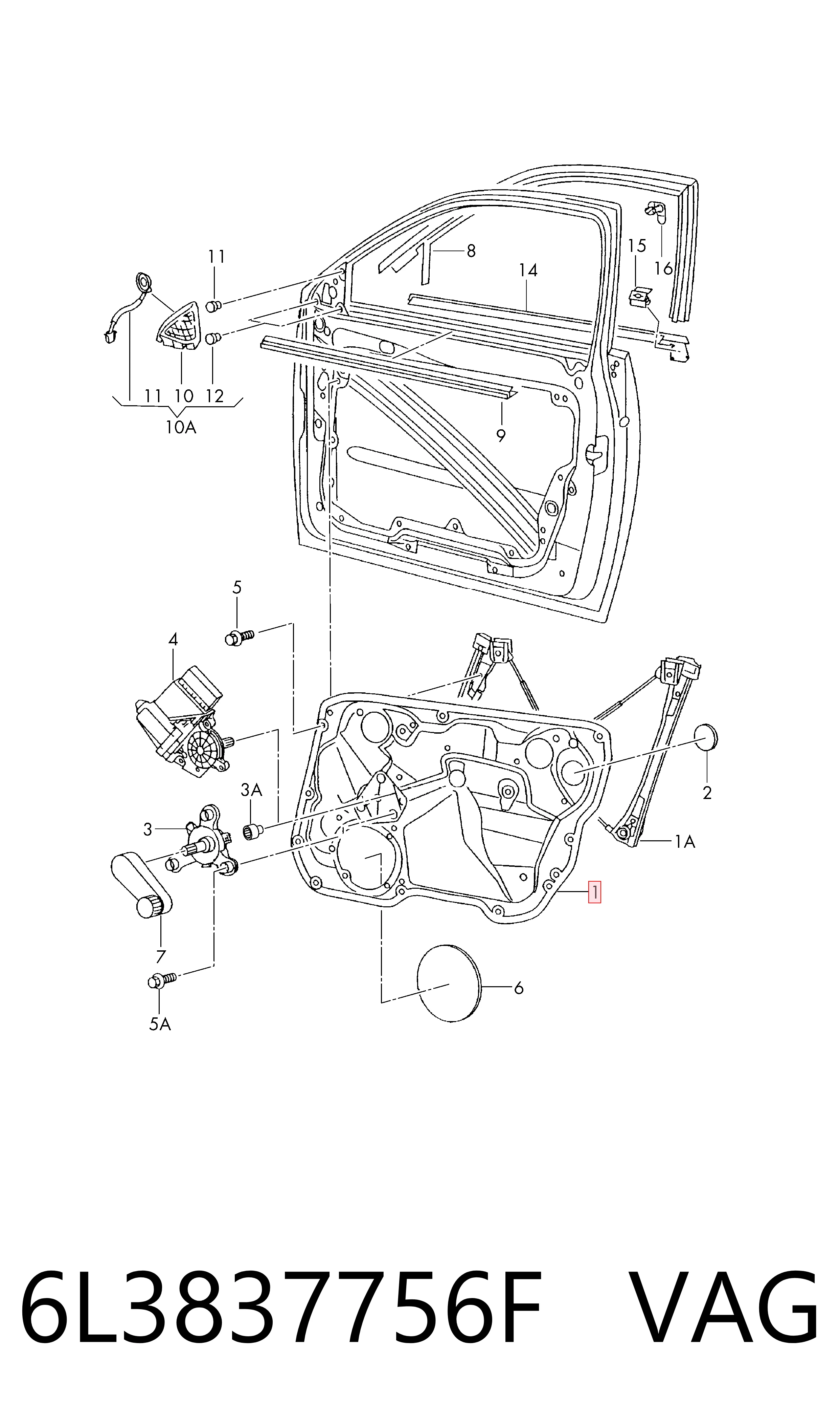Precio del repuesto Mecanismo elevalunas delantero derecha Ibiza IV hatchback