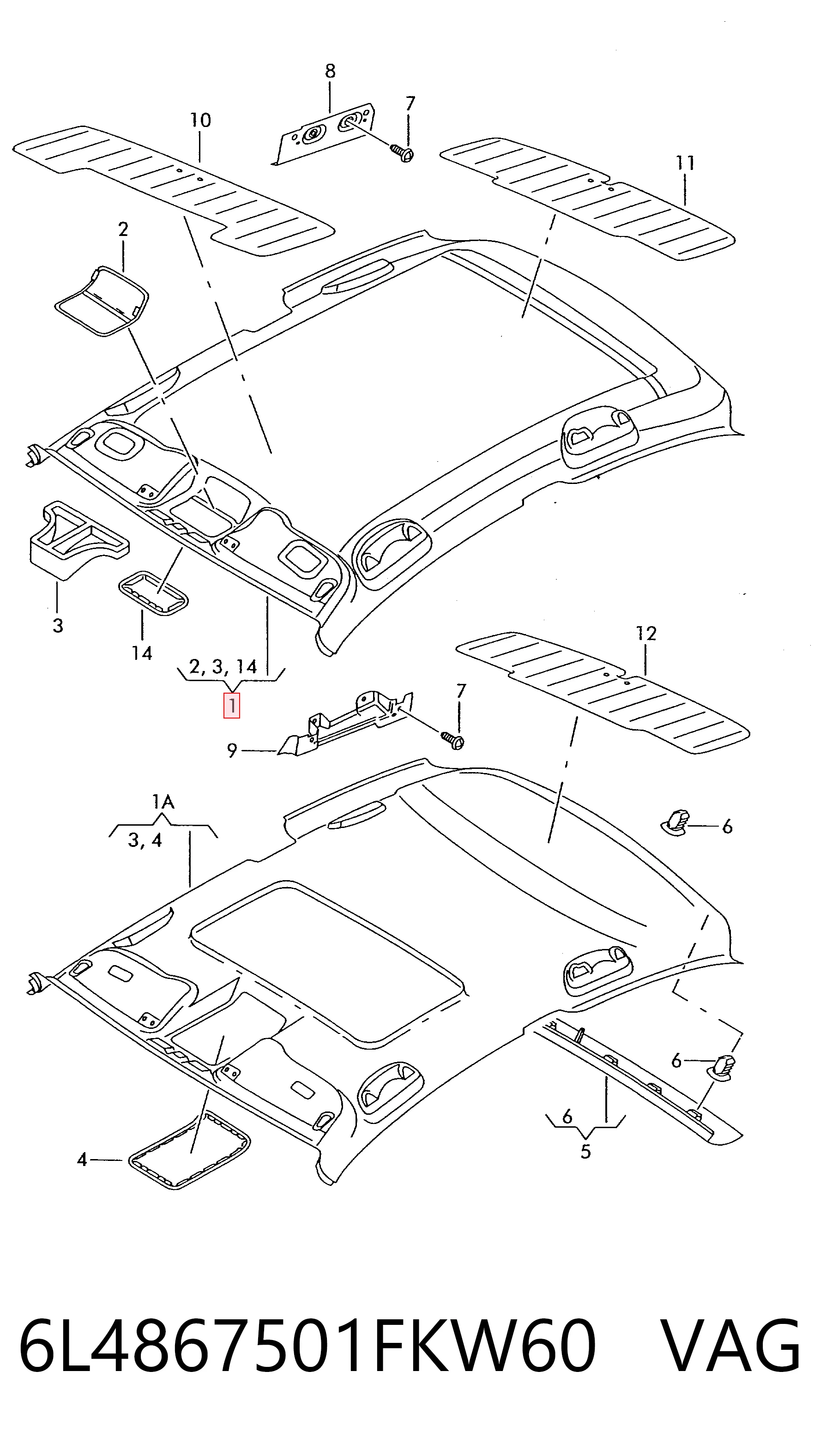 Comprar Guarnecido de techo Seat Ibiza III 6L1 a bajo precio
