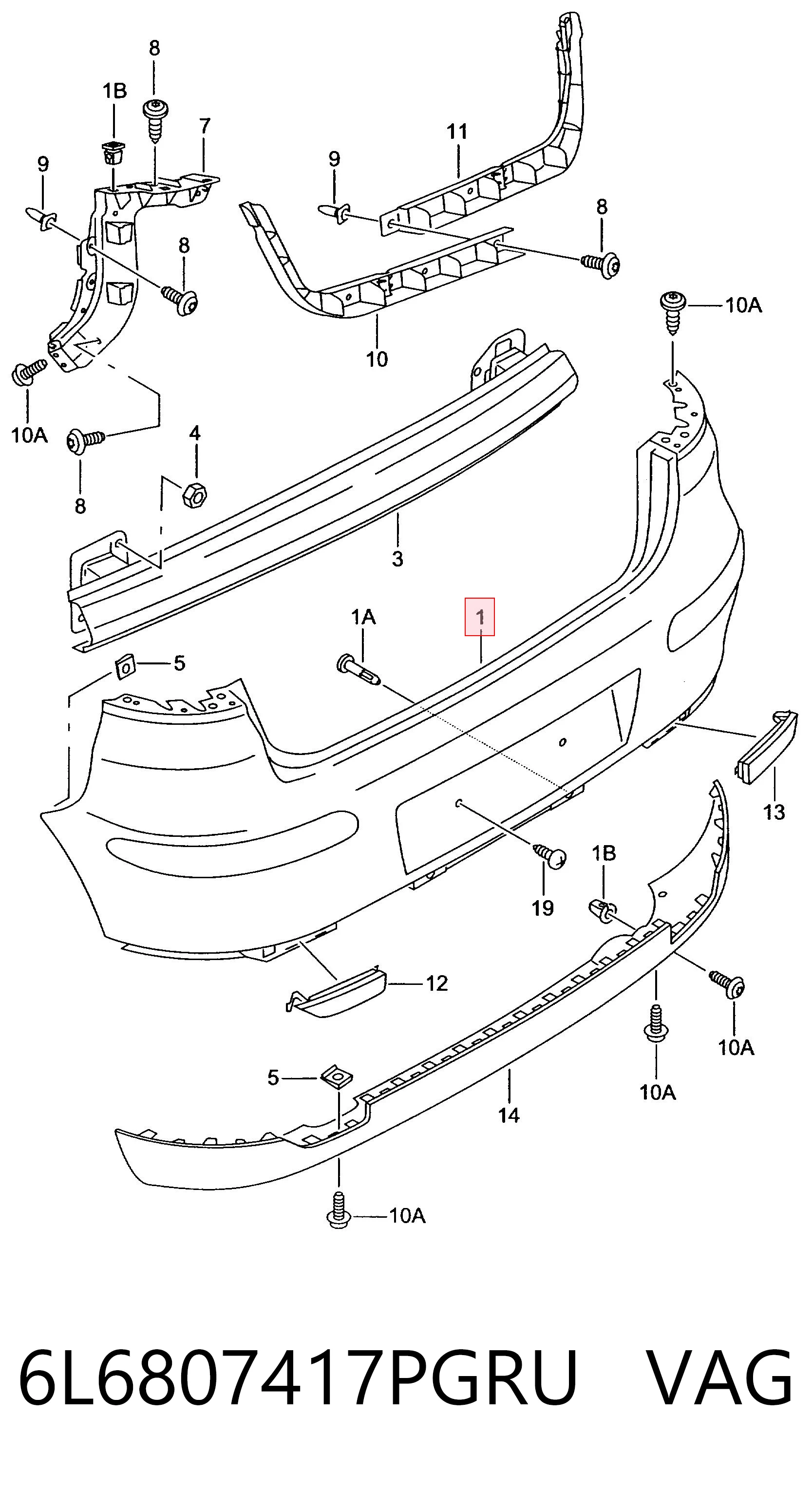 6L6807417PGRU VAG