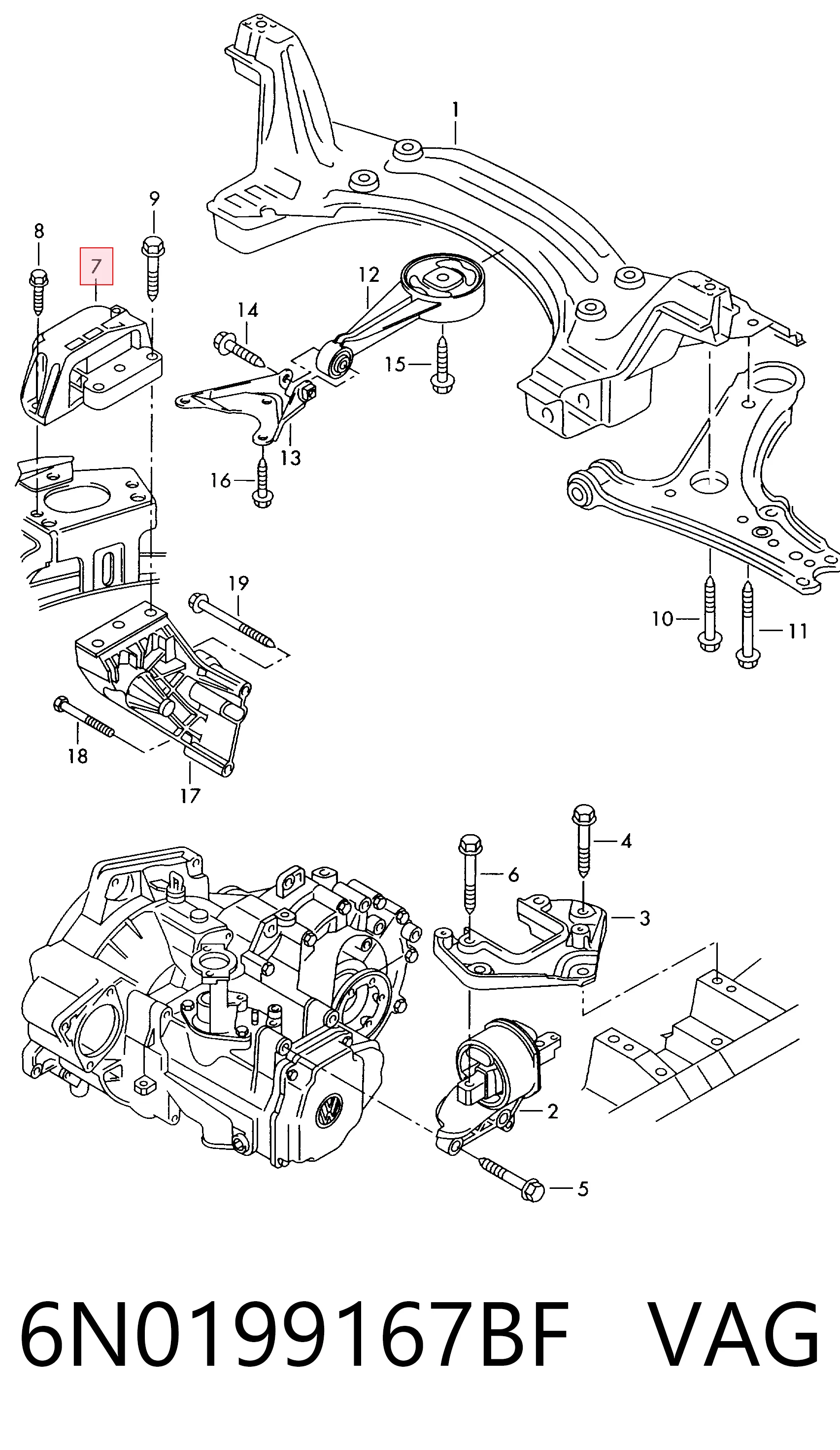 6N0199167BF VAG