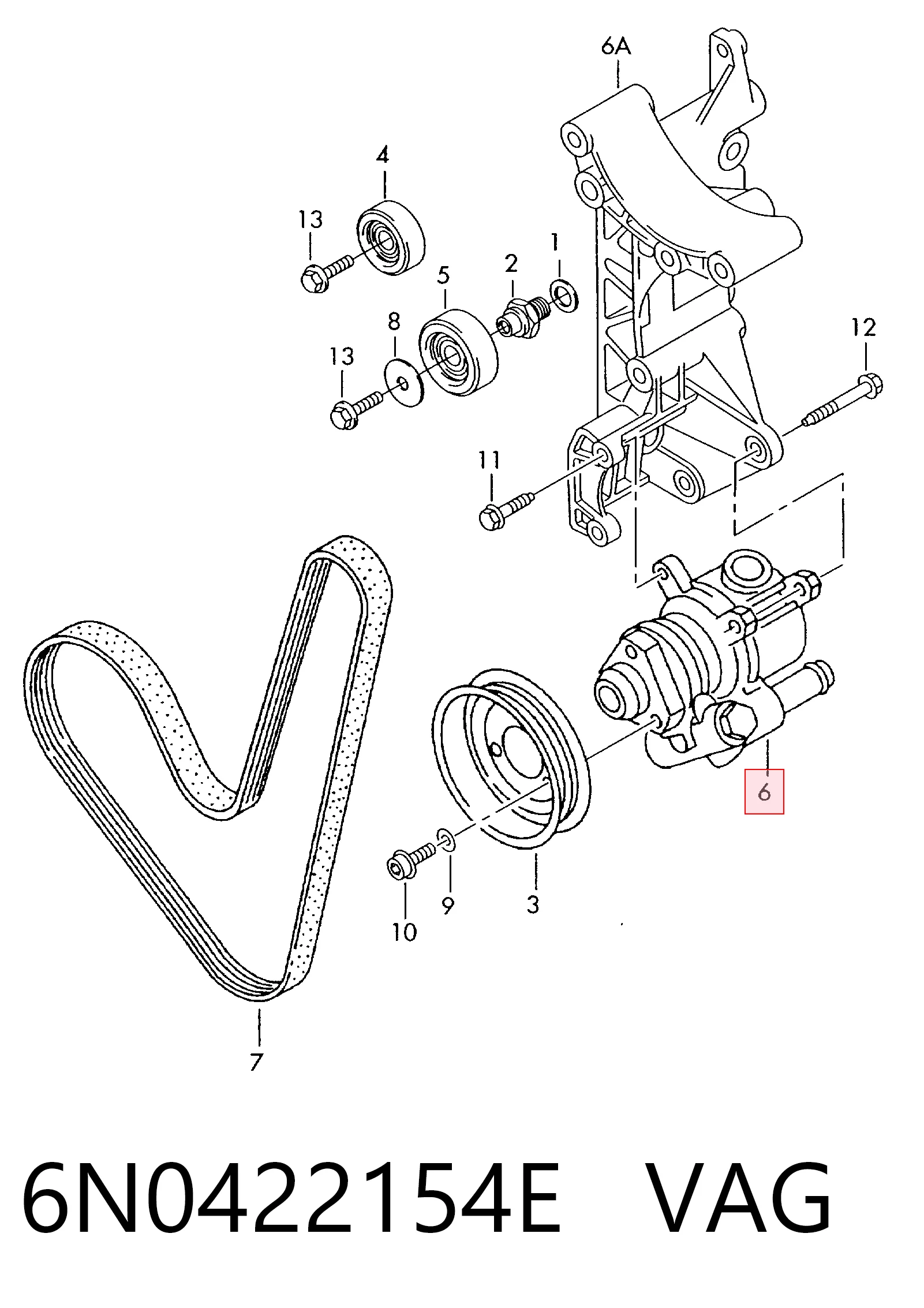 6N0422154E VAG