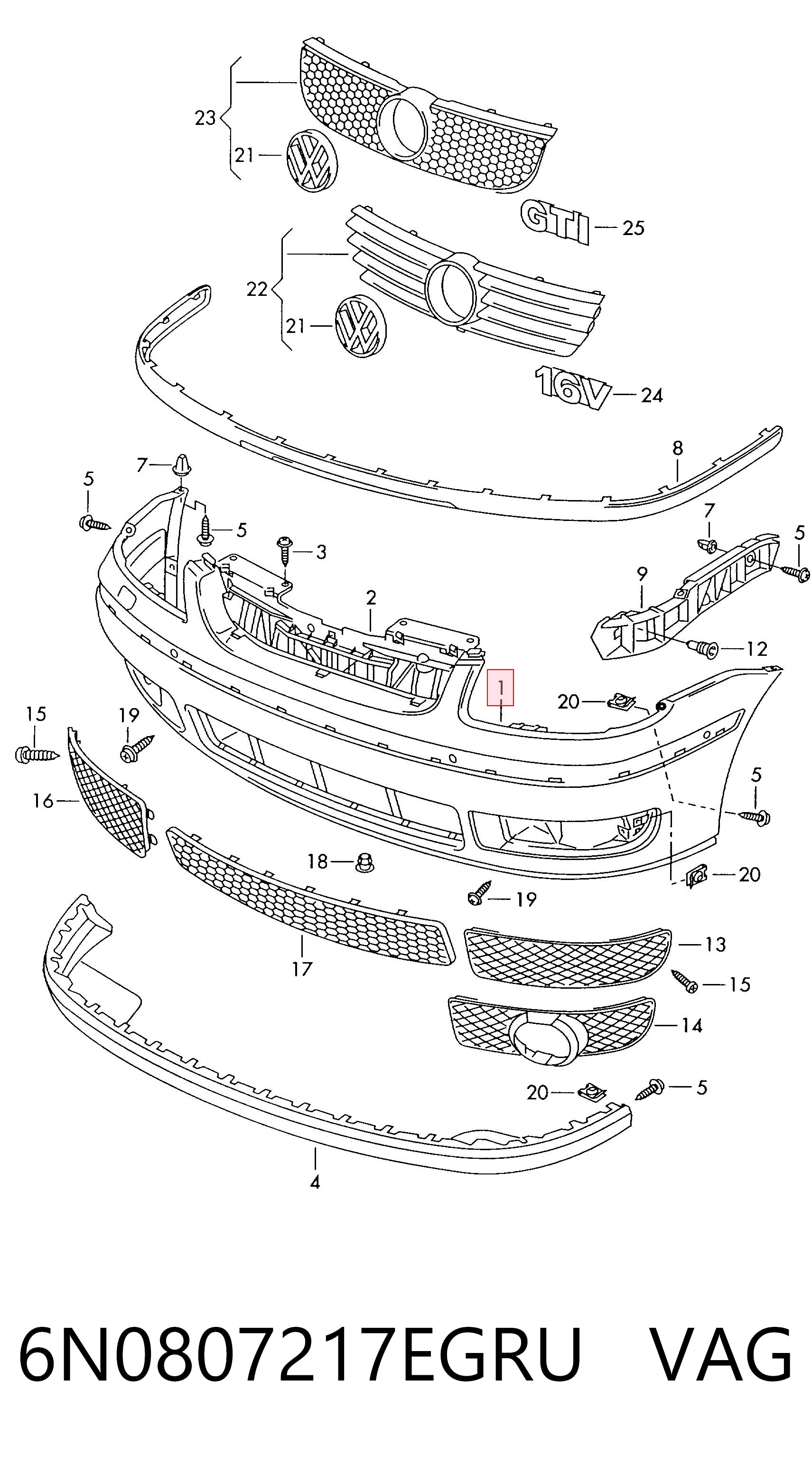 Comprar Defensa delantera Polo III 6N2