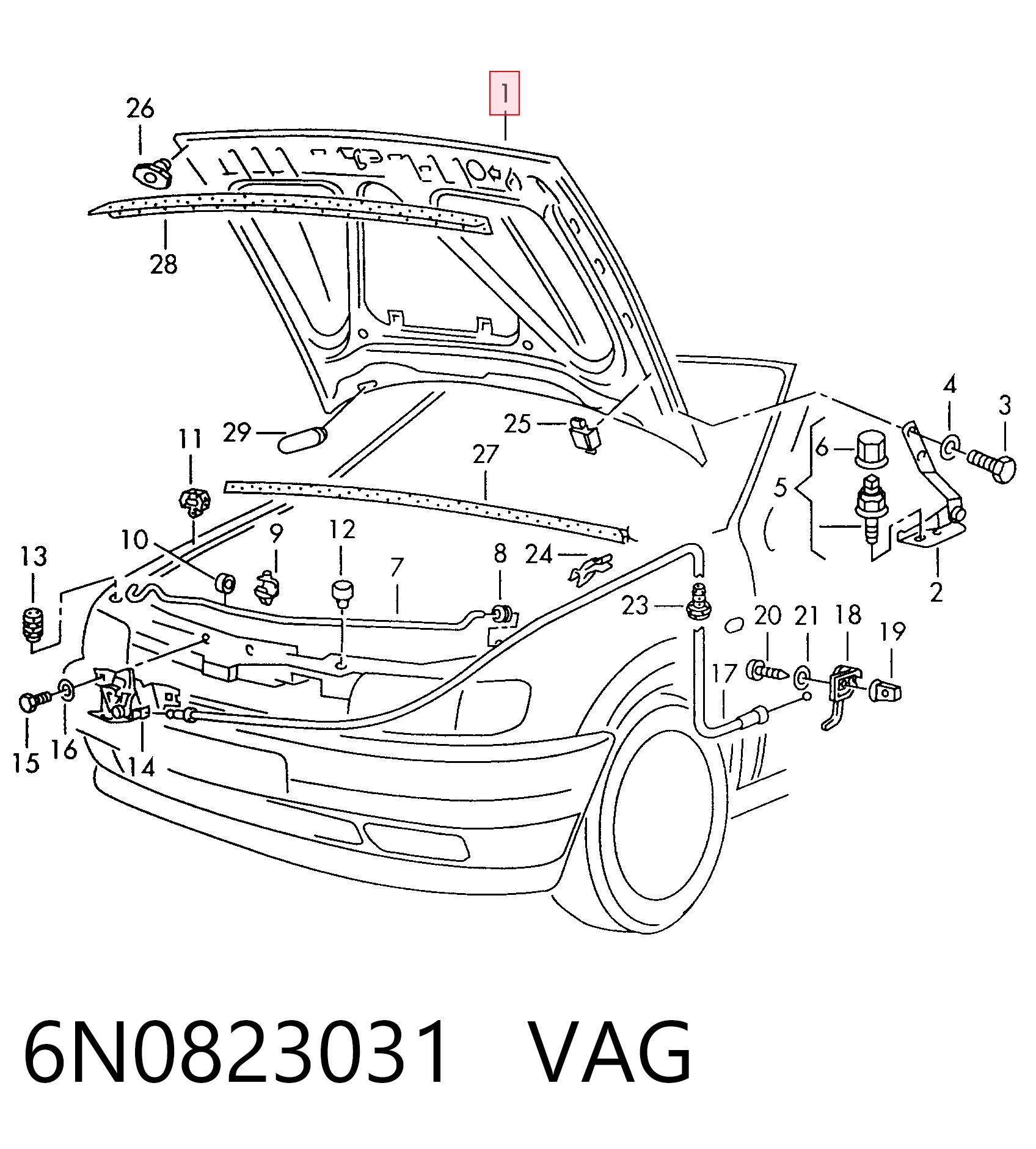 Comprar Capó Volkswagen Polo III 6N1