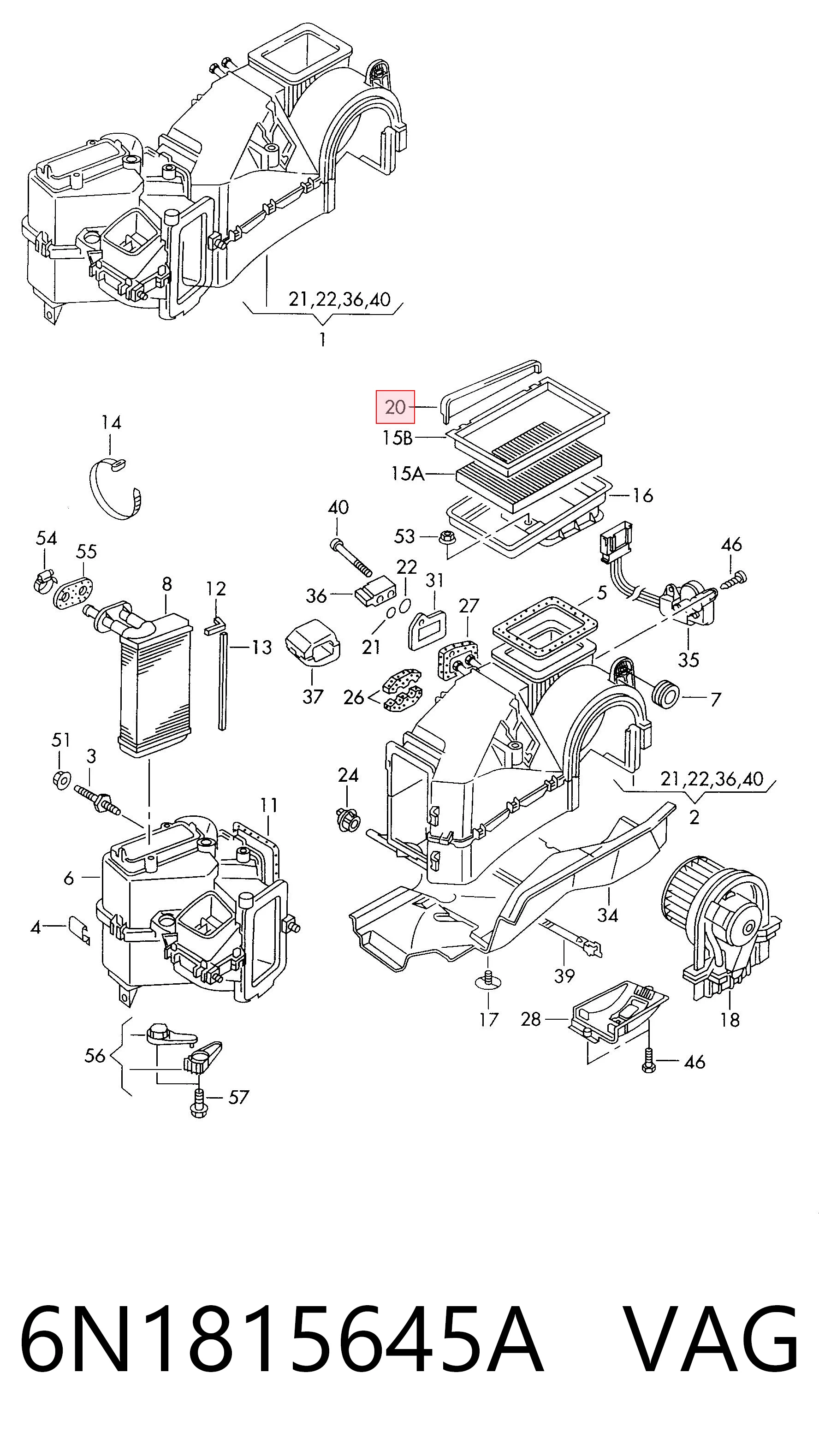  VAG 6N1815645A precio, desde 15,81 EUR