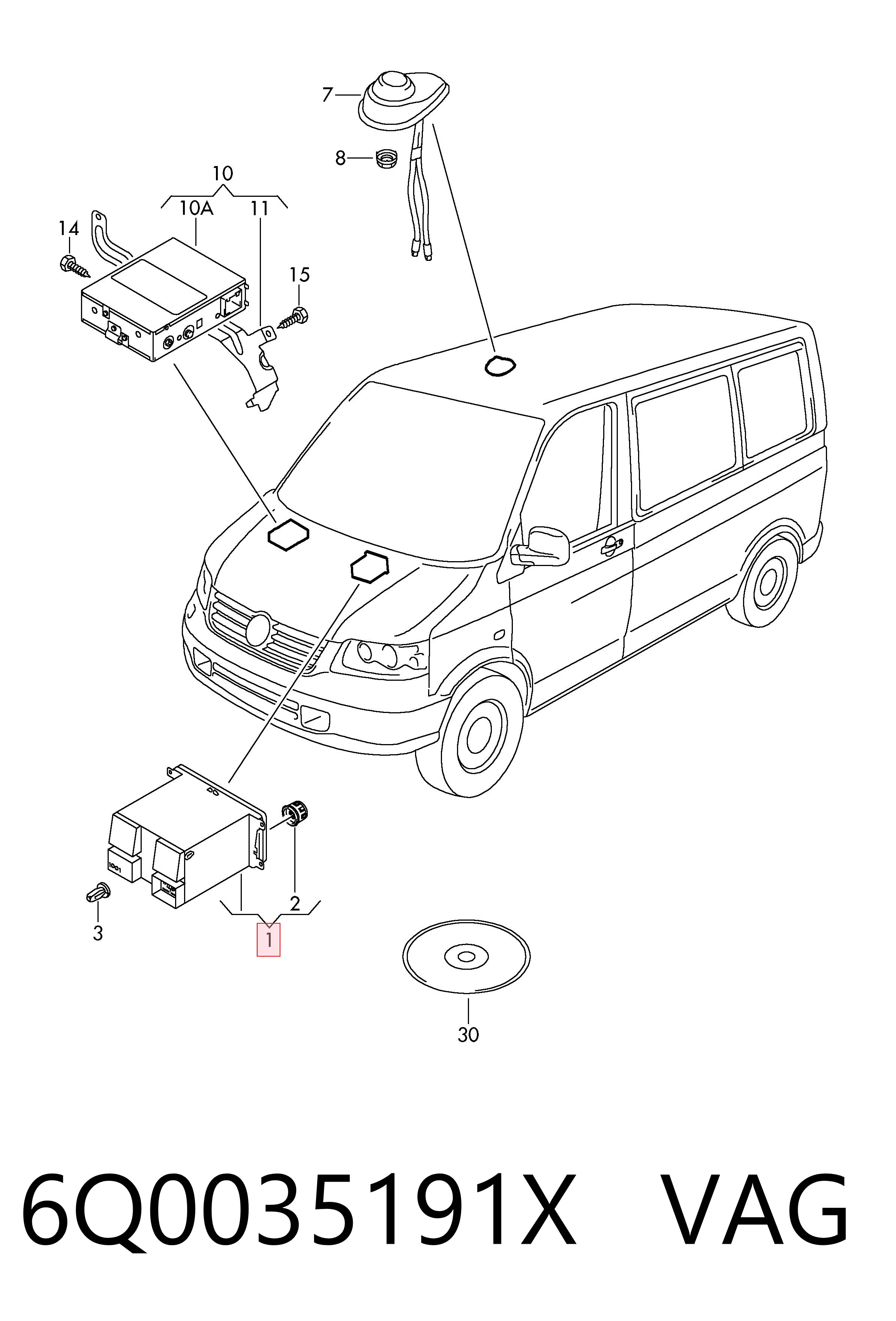 Comprar Radio AM/FM Volkswagen Transporter  7HB, 7HJ, 7EB, 7EJ a bajo precio