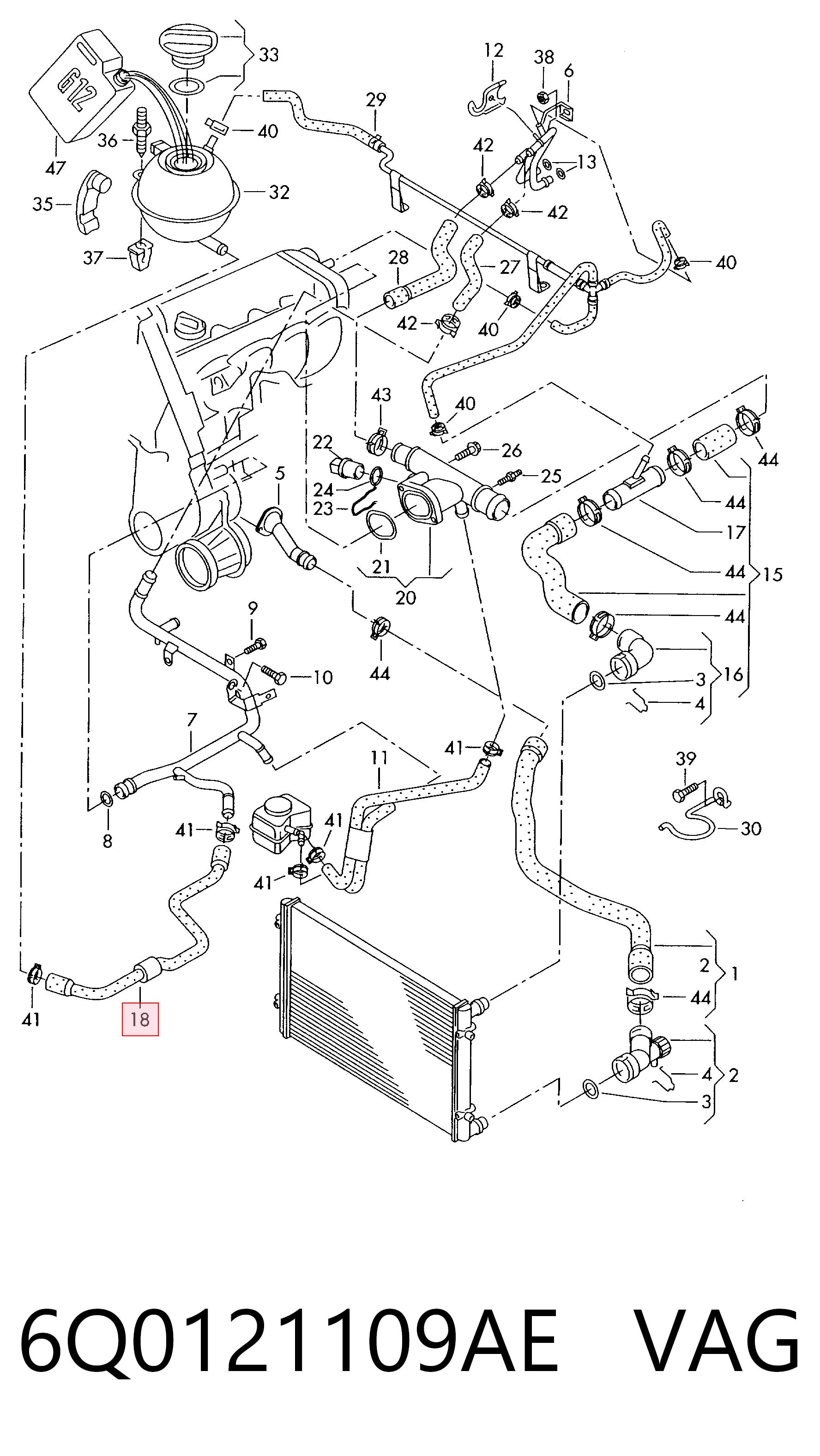 6Q0121109AE VAG