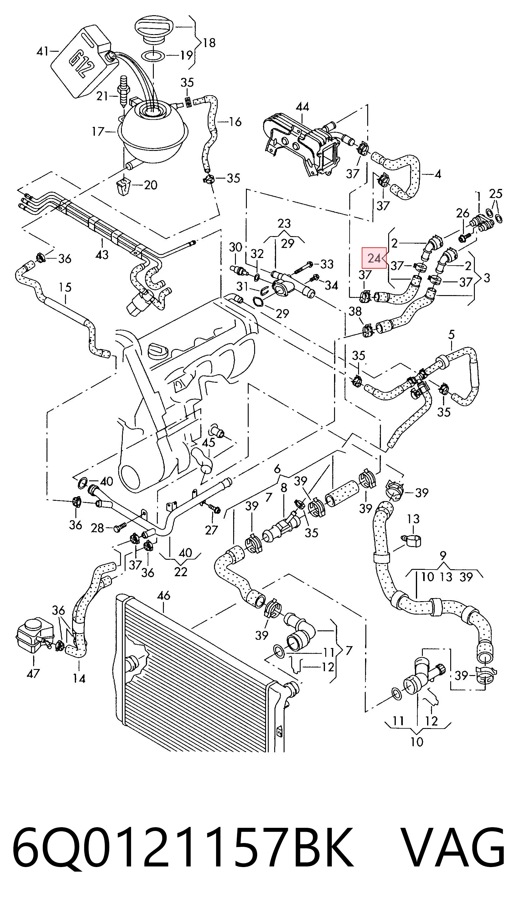 6Q0121157BK VAG