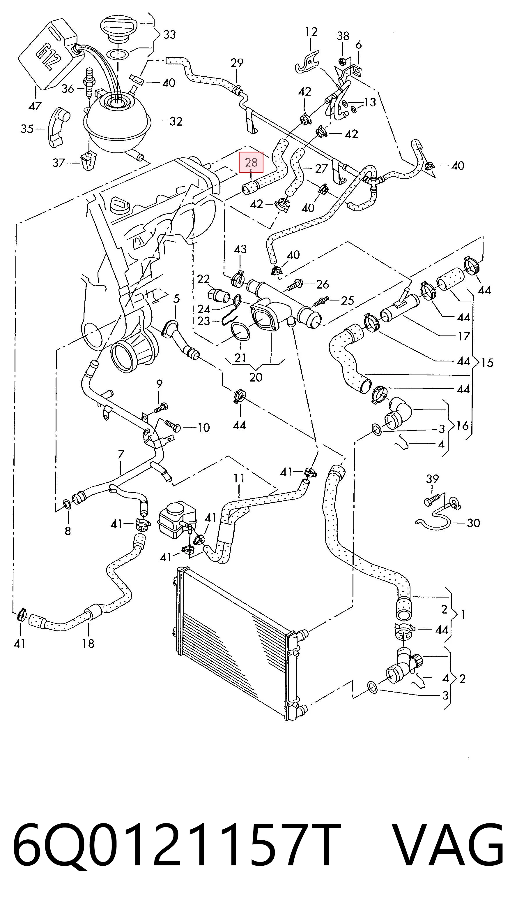 6Q0121157T VAG