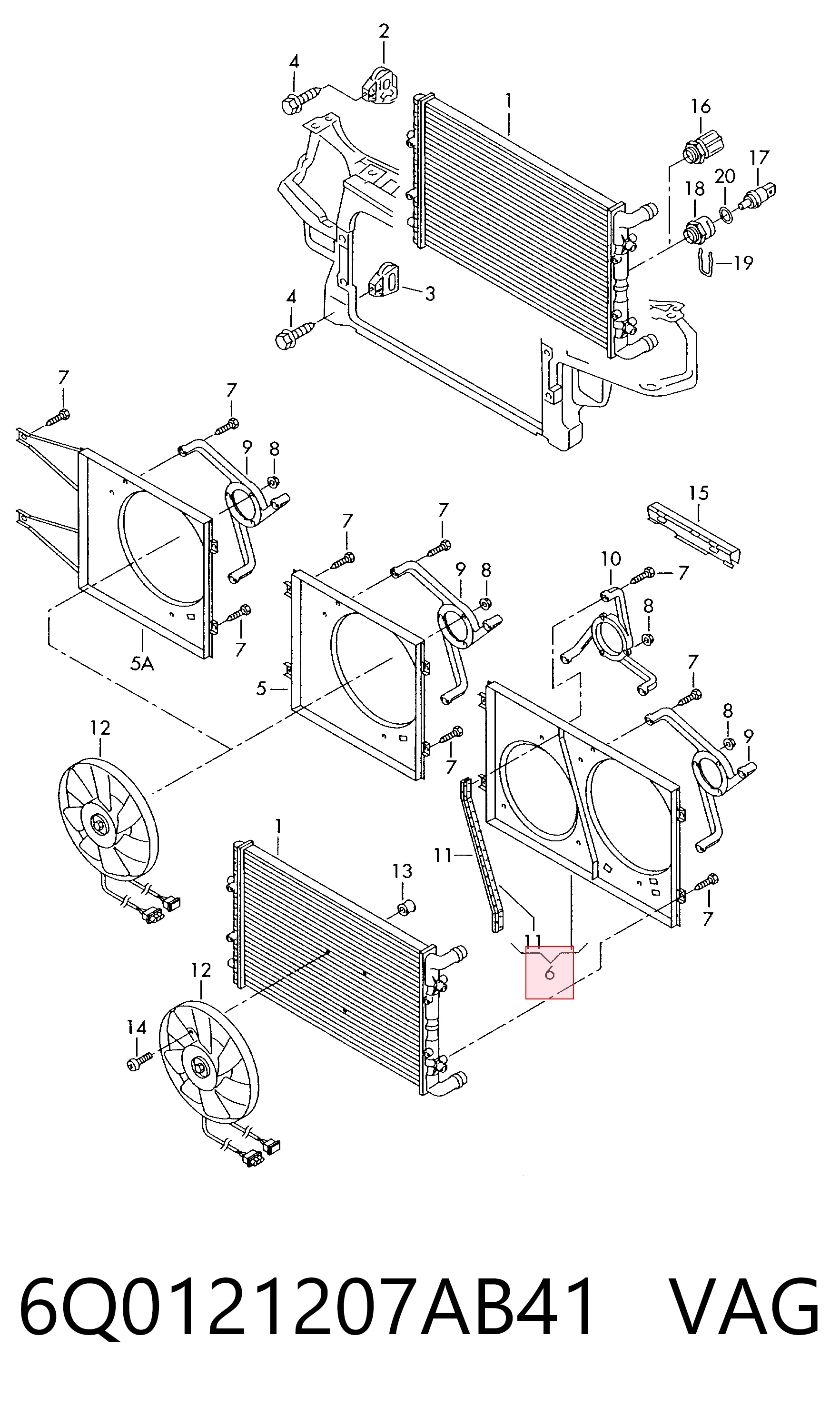 6Q0121207AB41 VAG