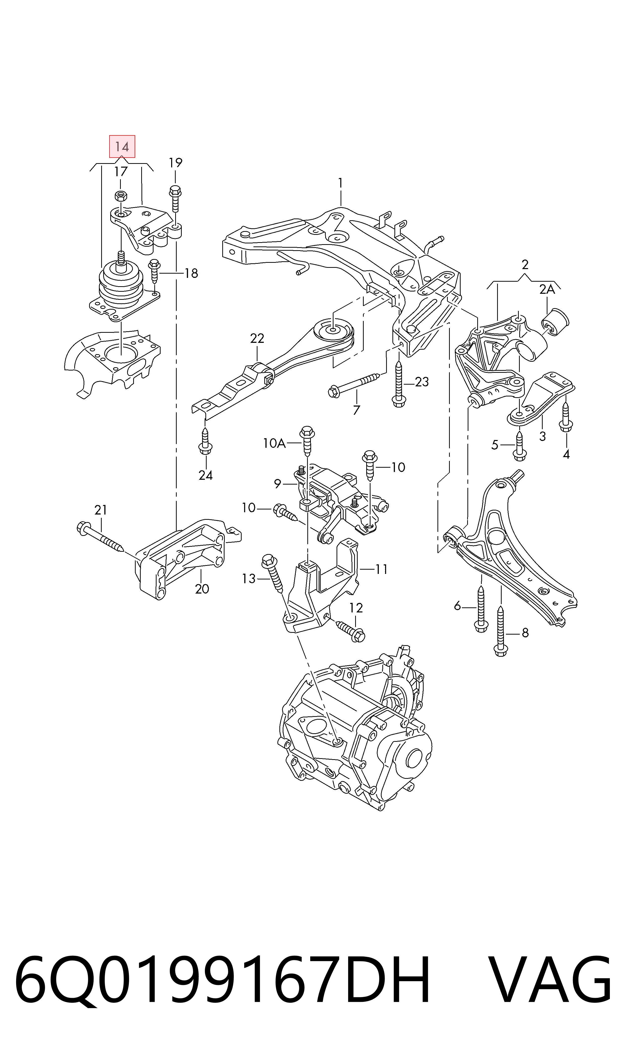 6Q0199167DH VAG