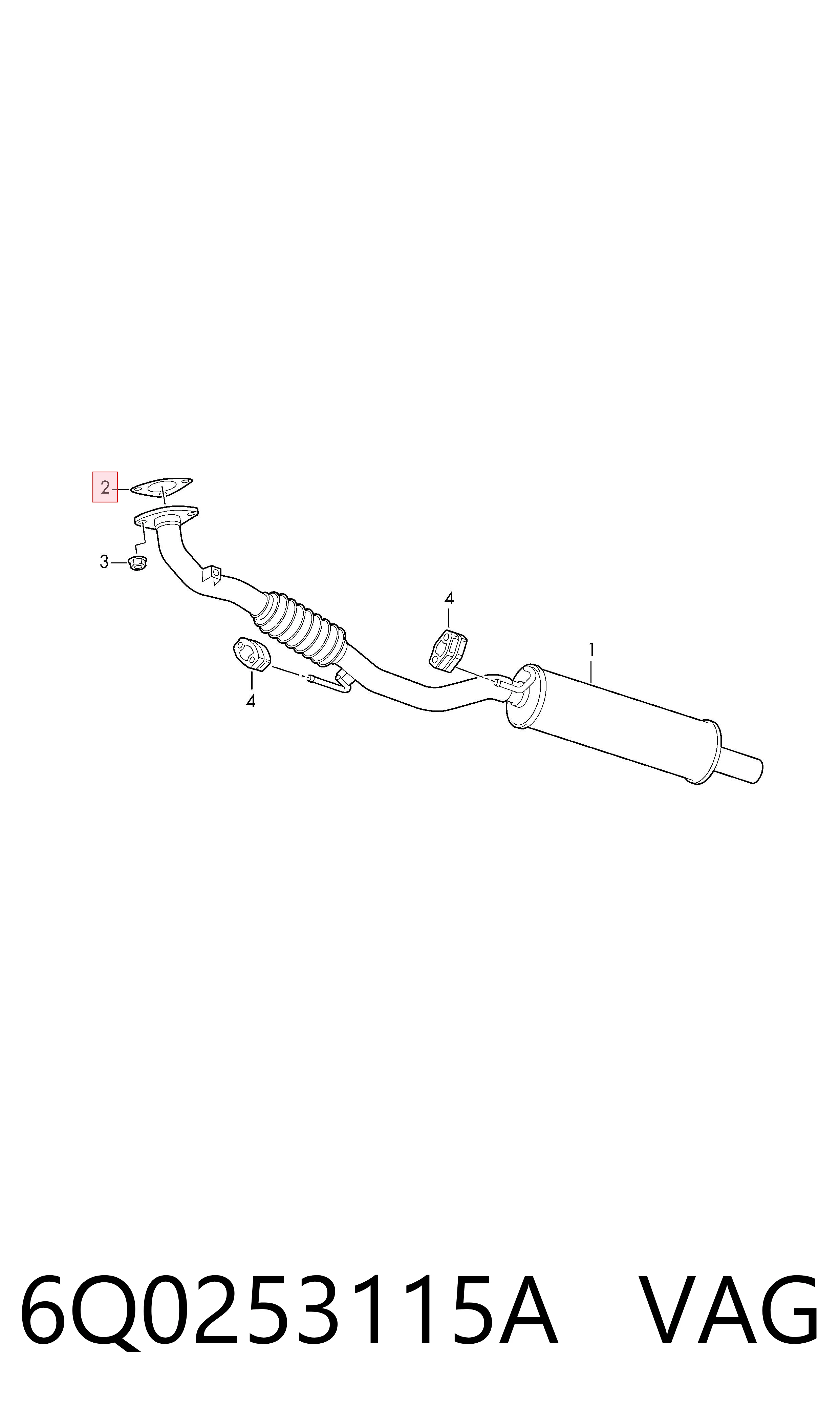 Junta de tubo de escape VAG 6Q0253115A precio, desde 3,50 EUR