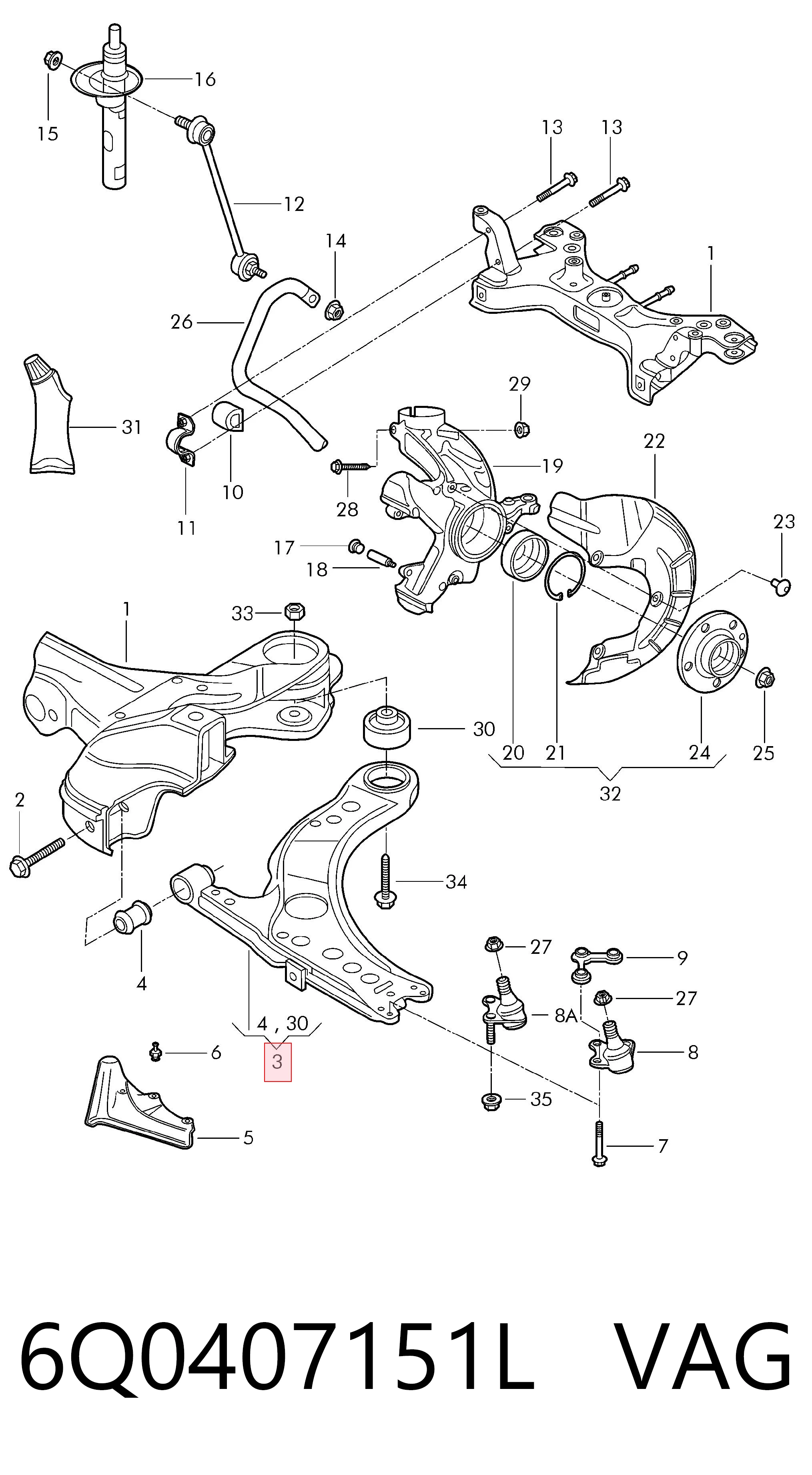 6Q0407151L VAG
