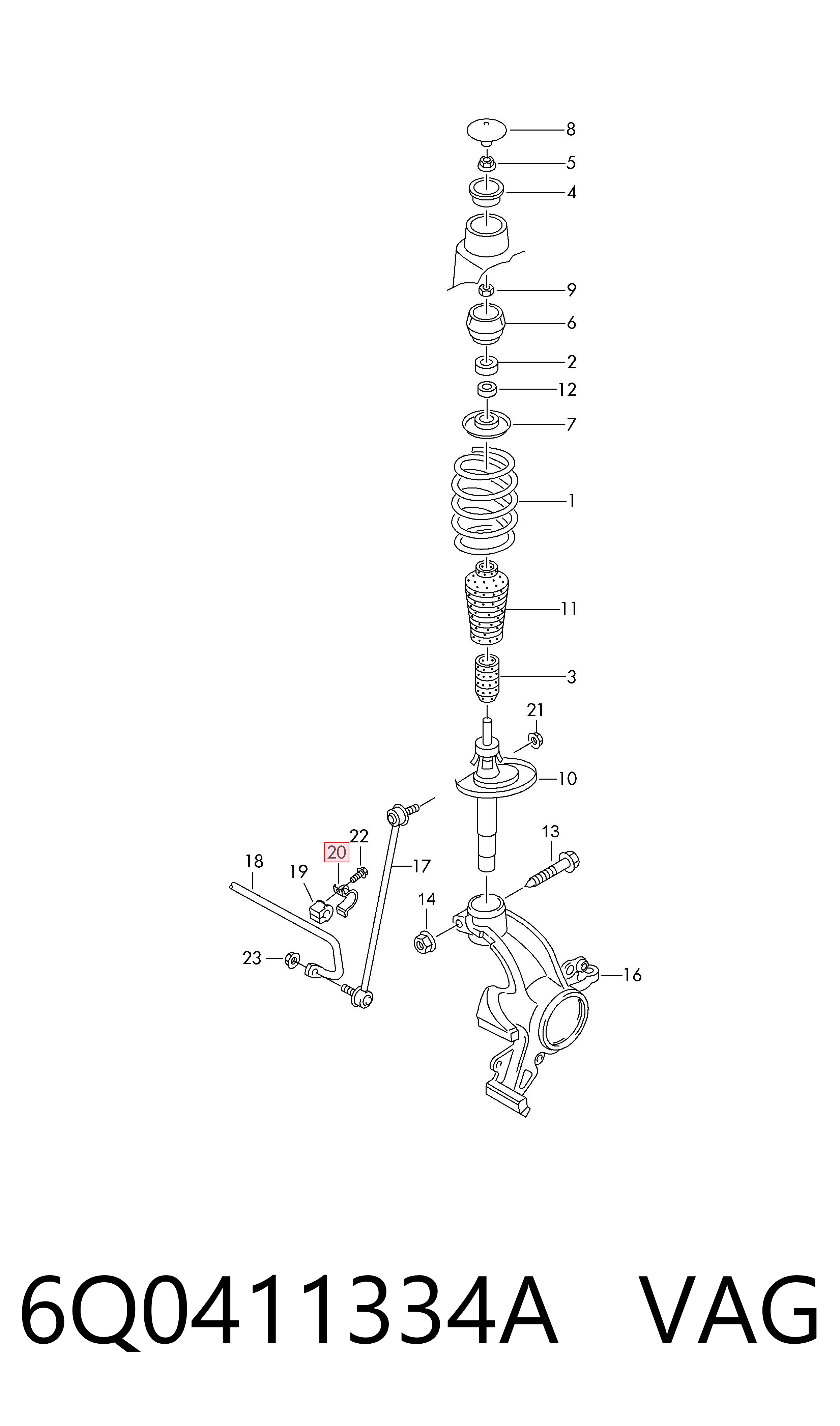 6Q0411334A VAG