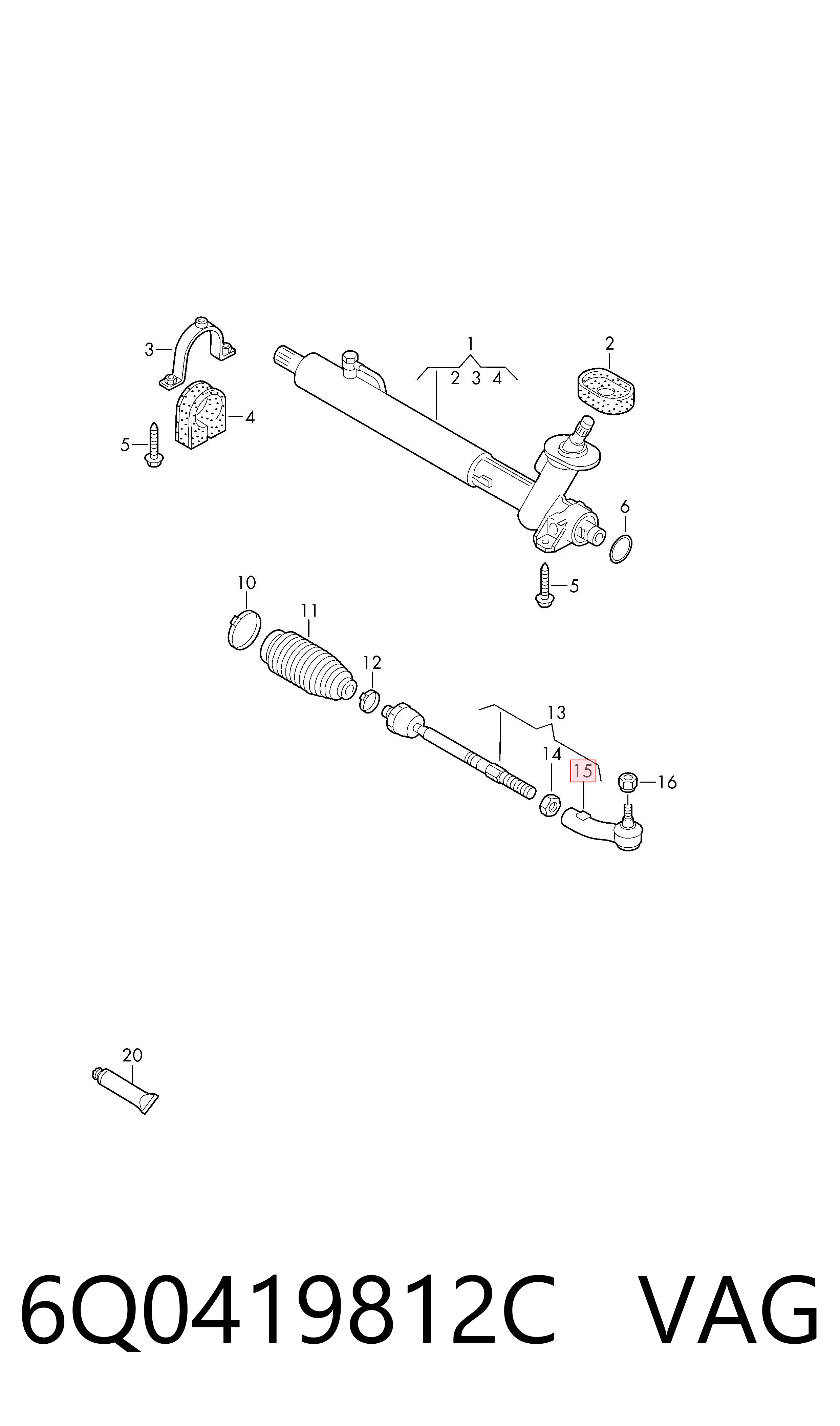 Rótula barra de dirección Seat Cordoba  (6L2)